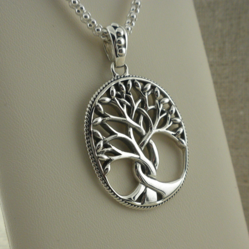 Celtic Tree of Life Pendant in all Sterling Silver