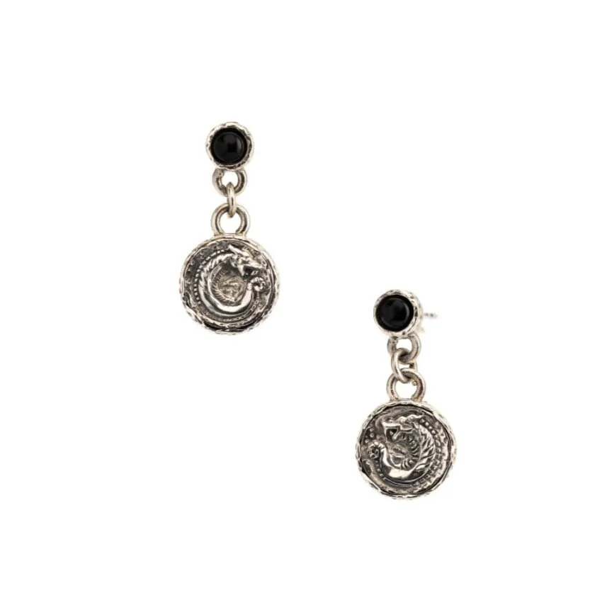 Sterling Silver Dragon Spirit Earrings