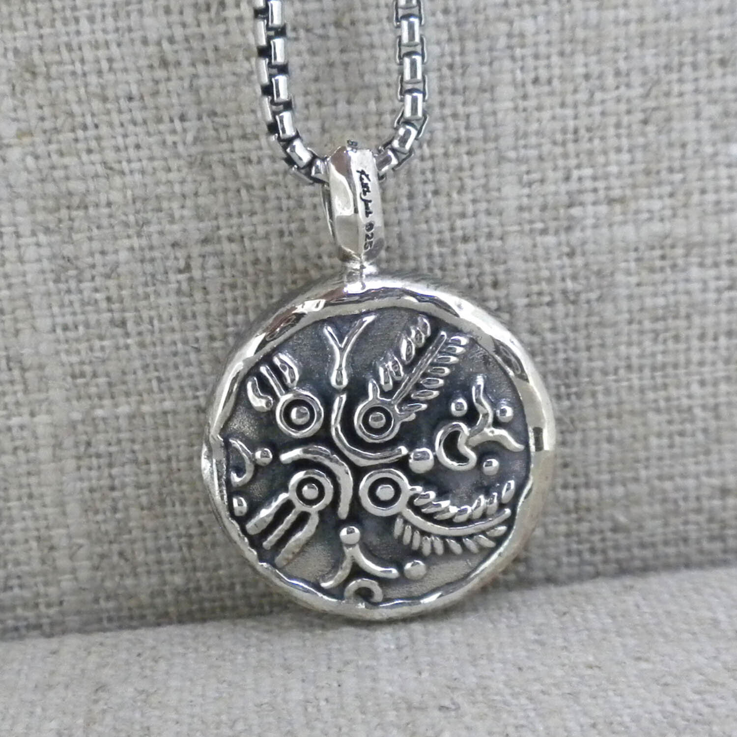 Bronze and Sterling Silver Four Virtues Pendant — Basil-Ltd: Irish & Celtic