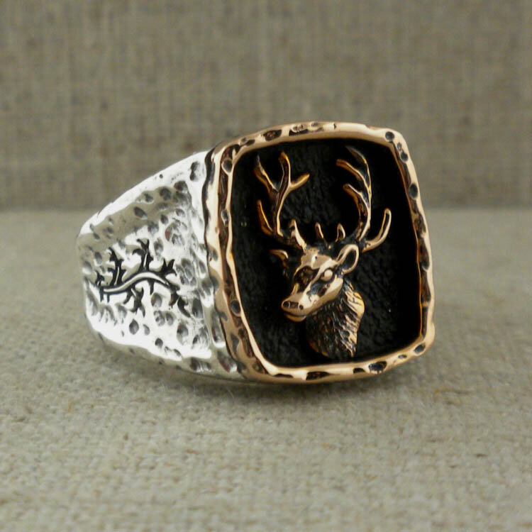 Petrichor Stag Signet Ring
