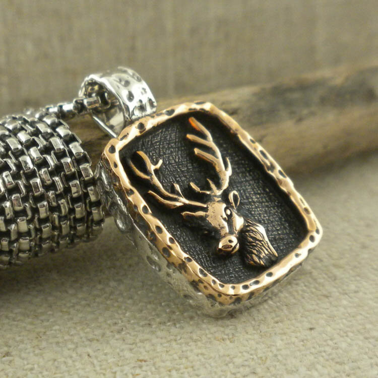 Petrichor Stag Pendant by Keith Jack