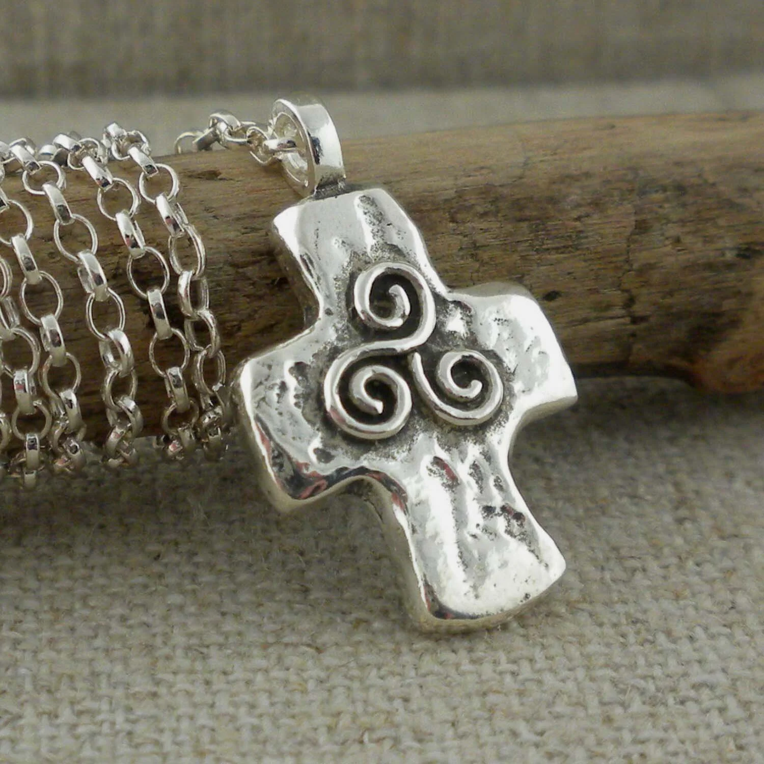 Newgrange Spiral Cross
