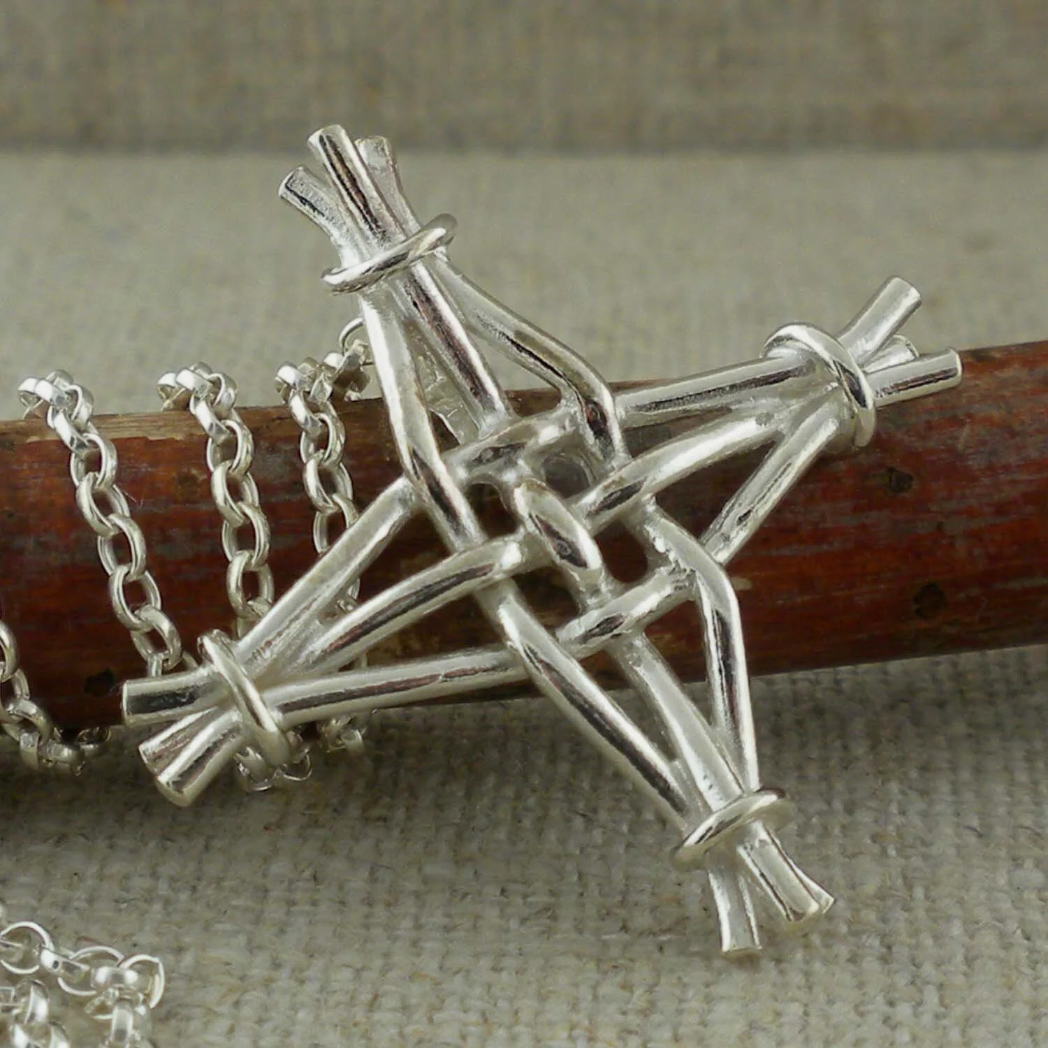 Sterling Silver St. Brigid's Cross Pendant