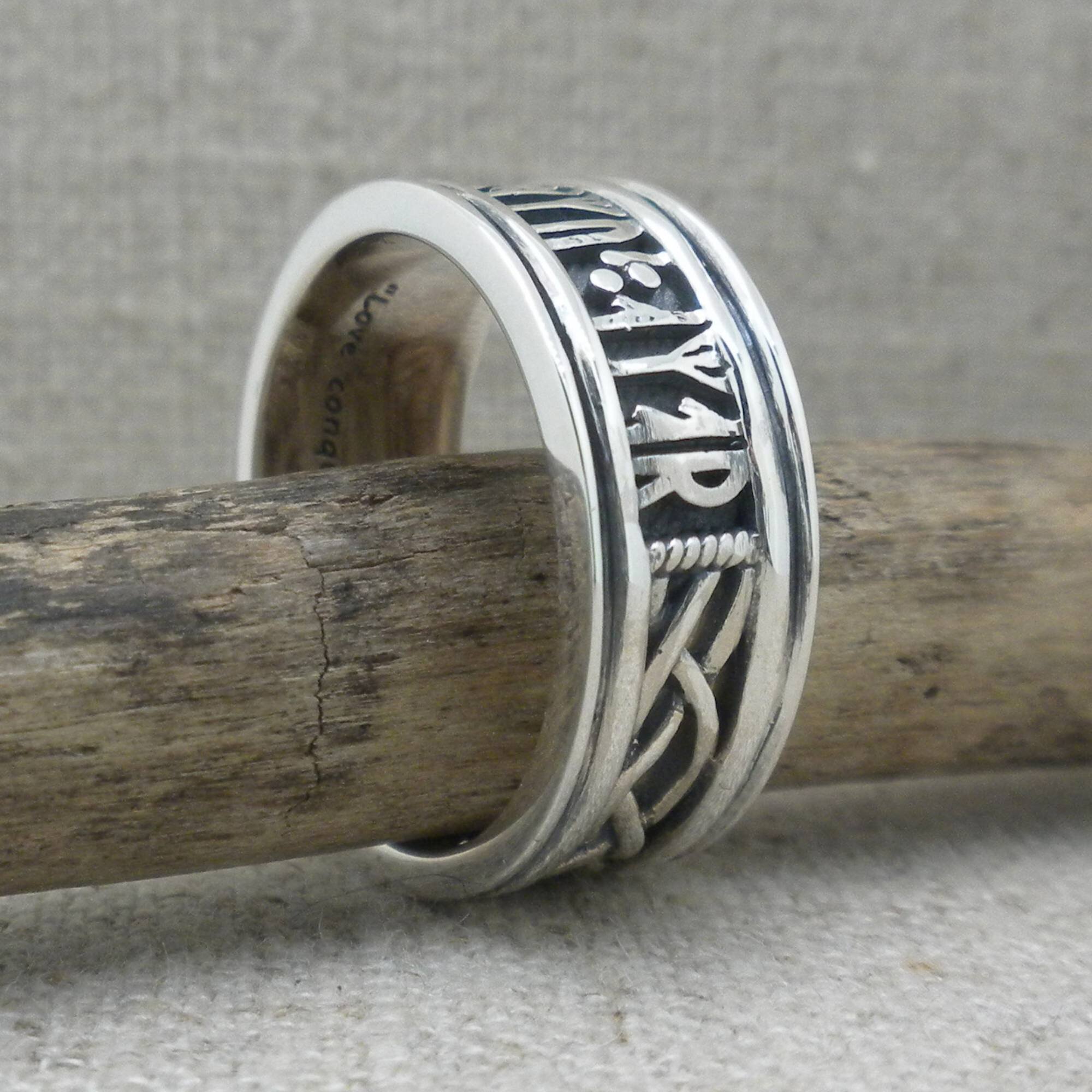 Keith Jack Rune ring Love Conquers All
