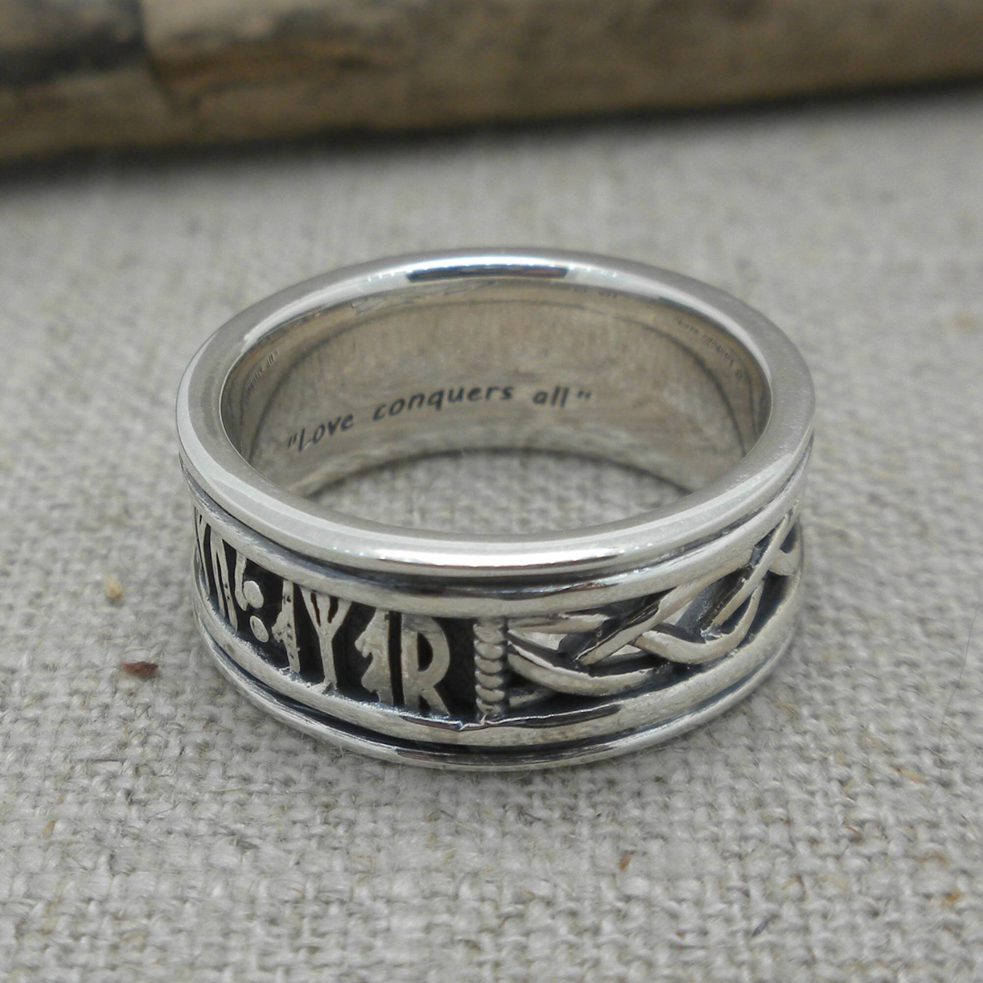 Rune &amp; Celtic Knot Ring by Keith Jack