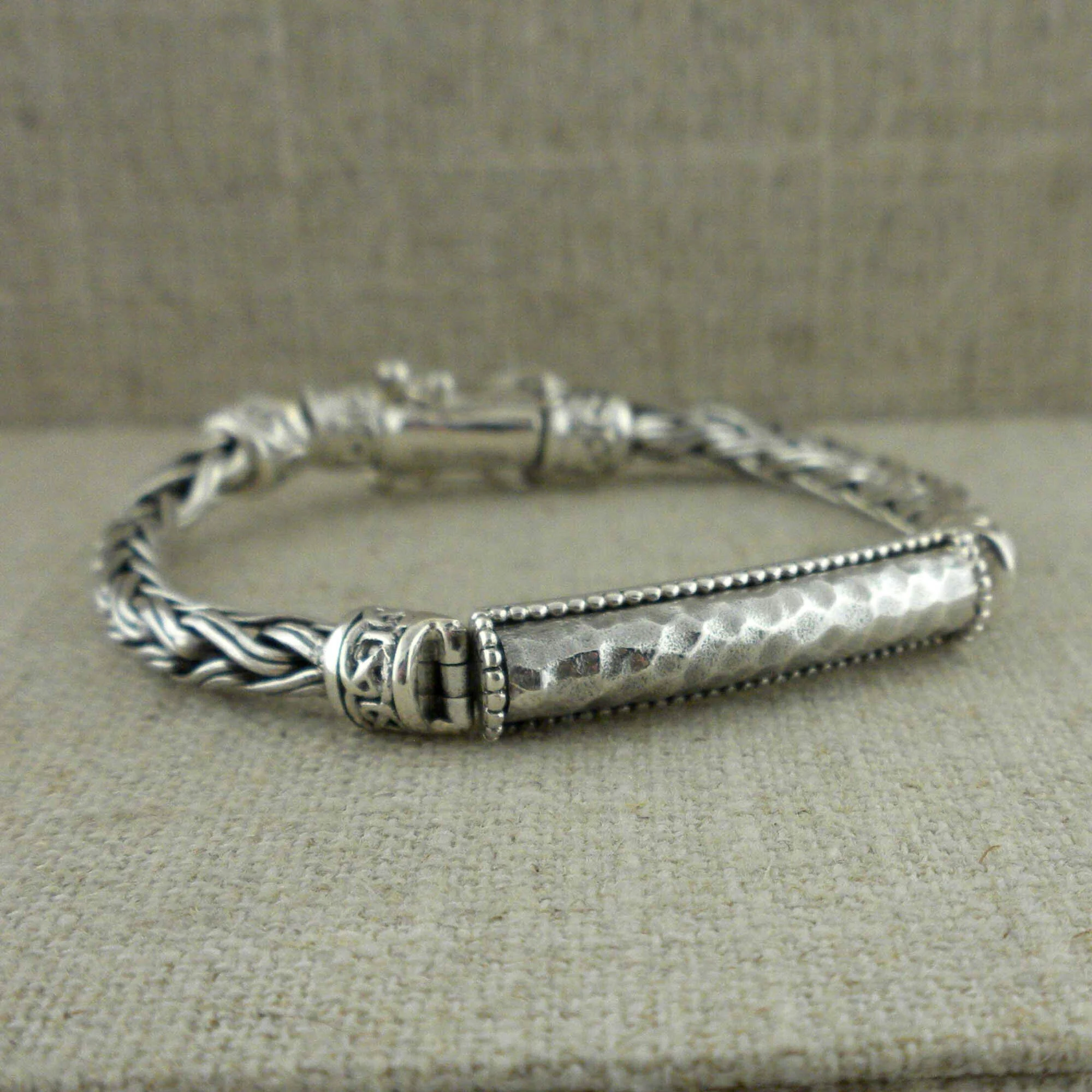 Celtic Dragon Weave Wheat Link Bracelet