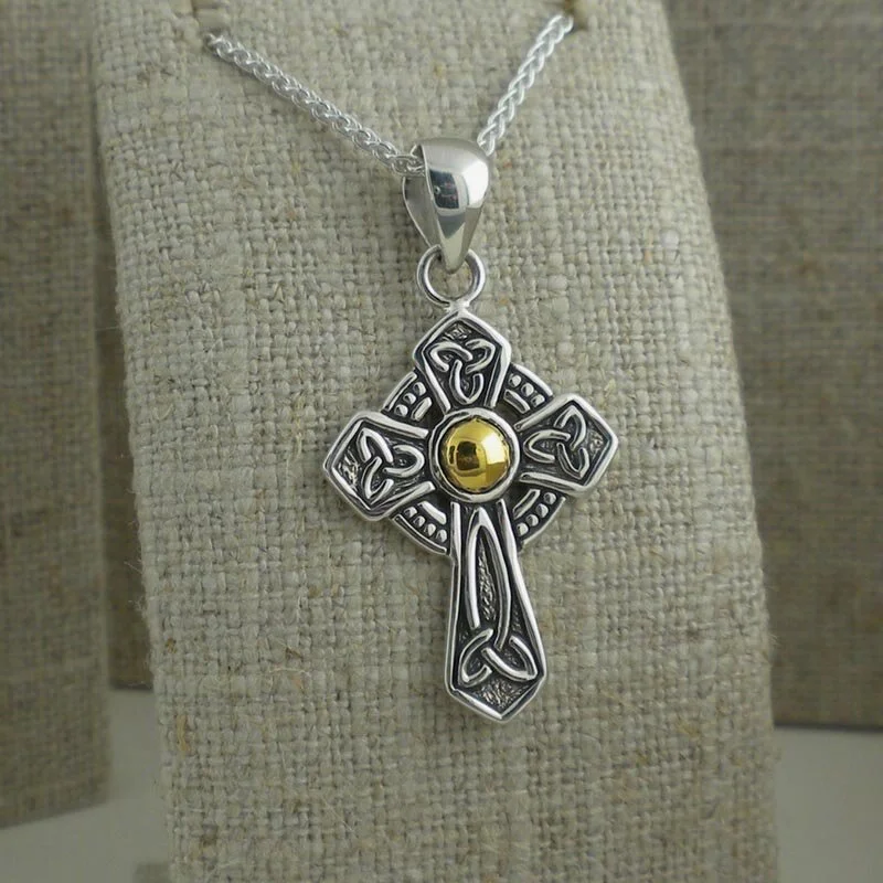Celtic Cross Trinity Knot Pendant