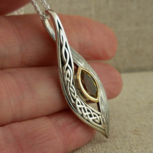 Elven Pendant with Celtic Knot