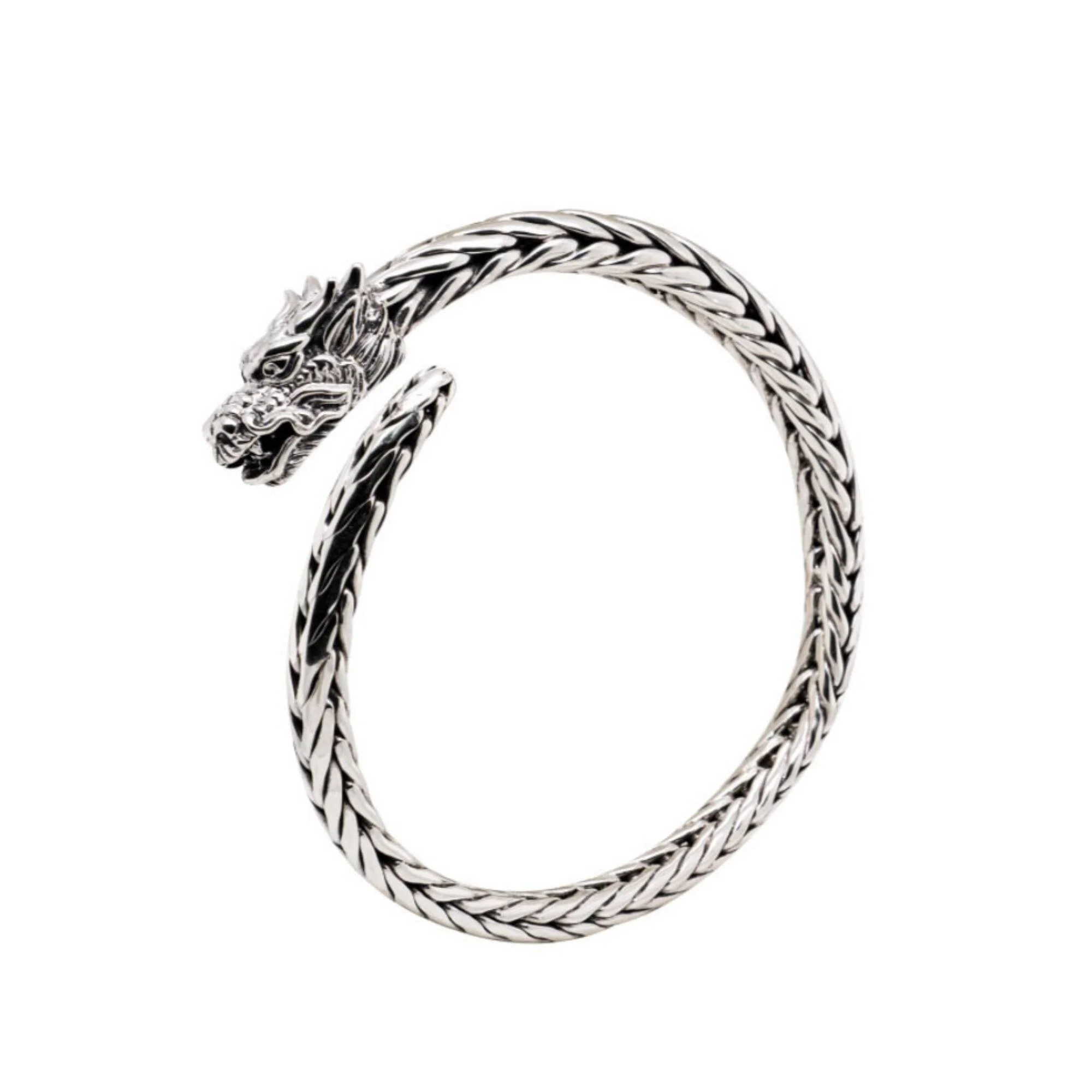 Celtic Tapered Dragaon Head Cuff Bracelet