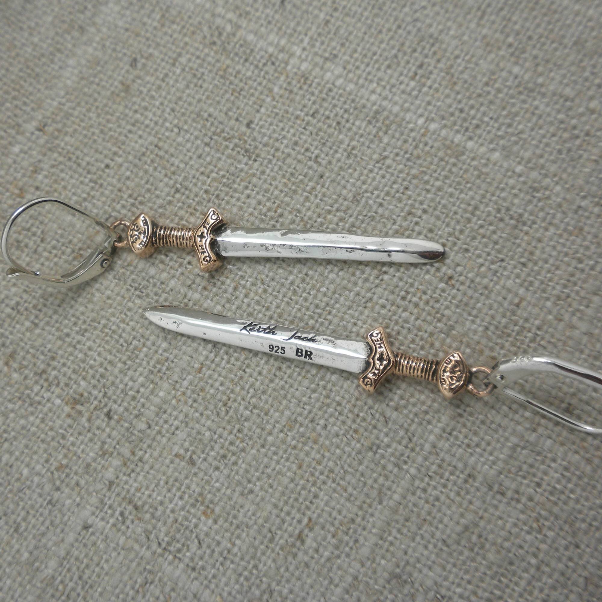 Keith Jack Viking Sword Earrings