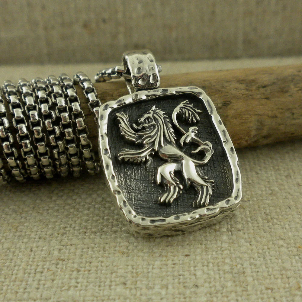 Sterling Silver Scottish Rampant Pendant