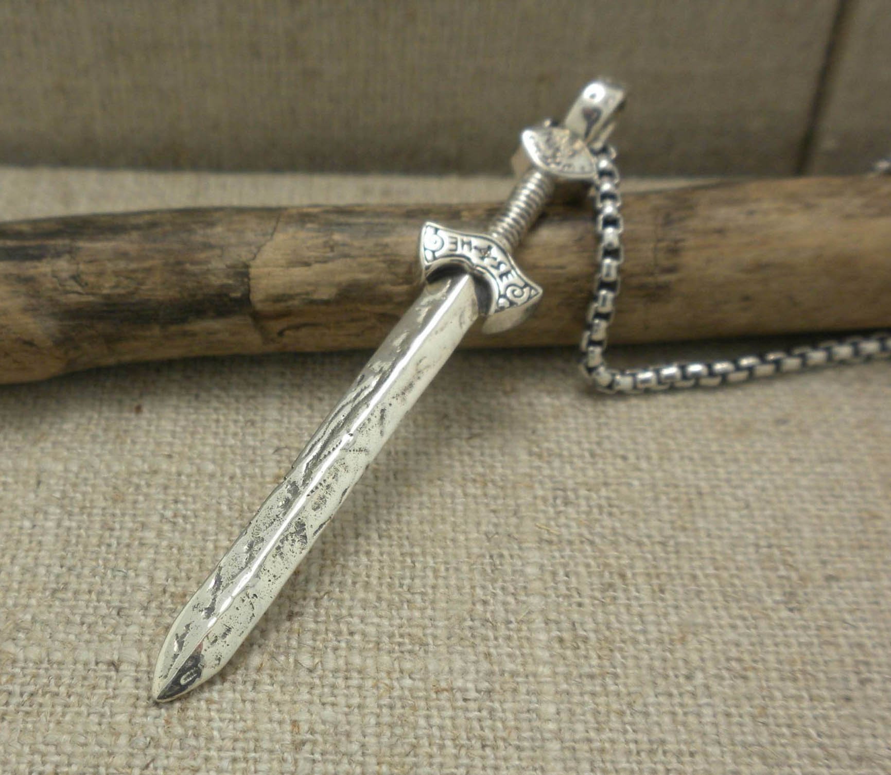 Sterling Silver Long Viking Sword
