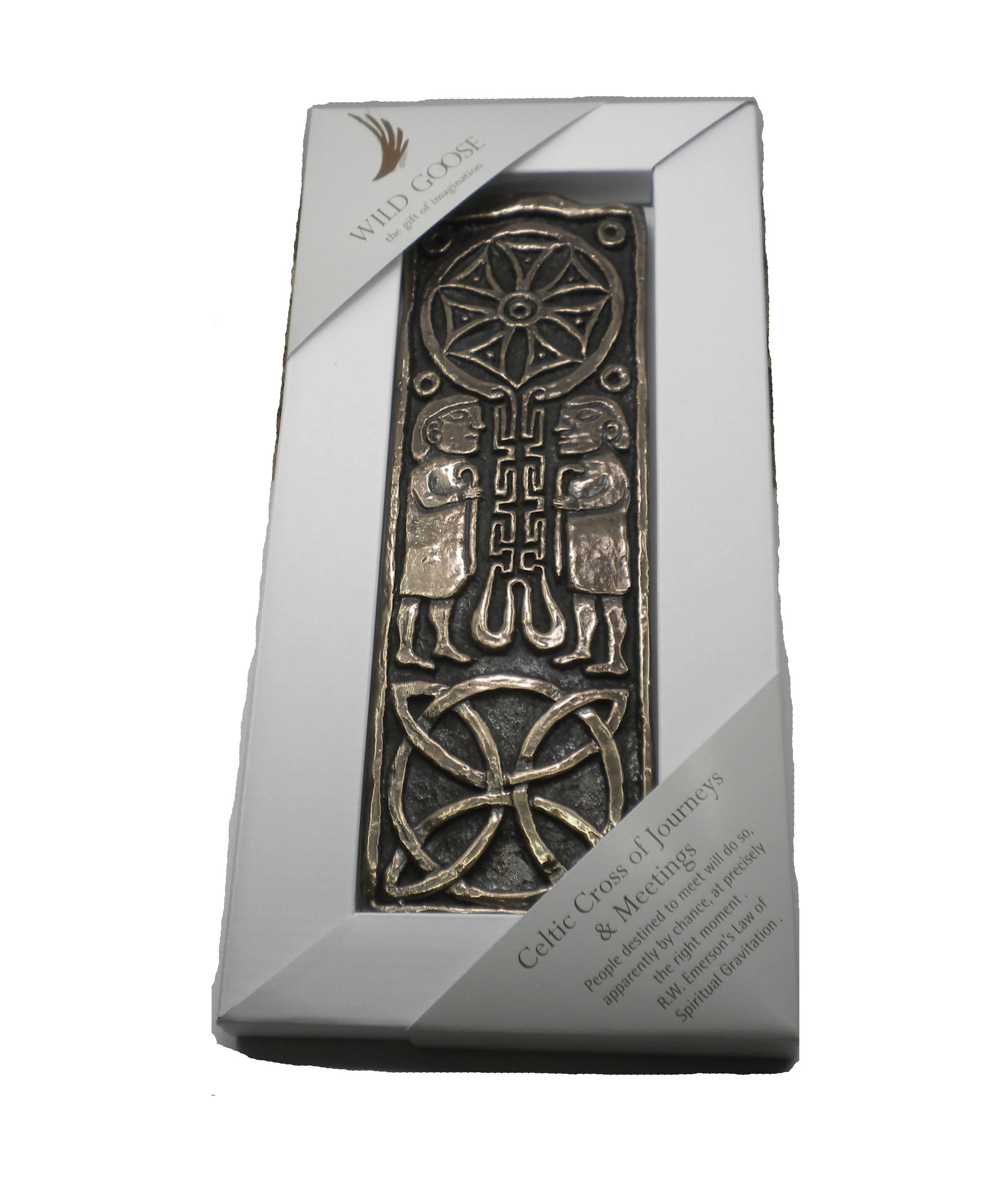 Large Journeys and Meetings Bronze Wall Plaque