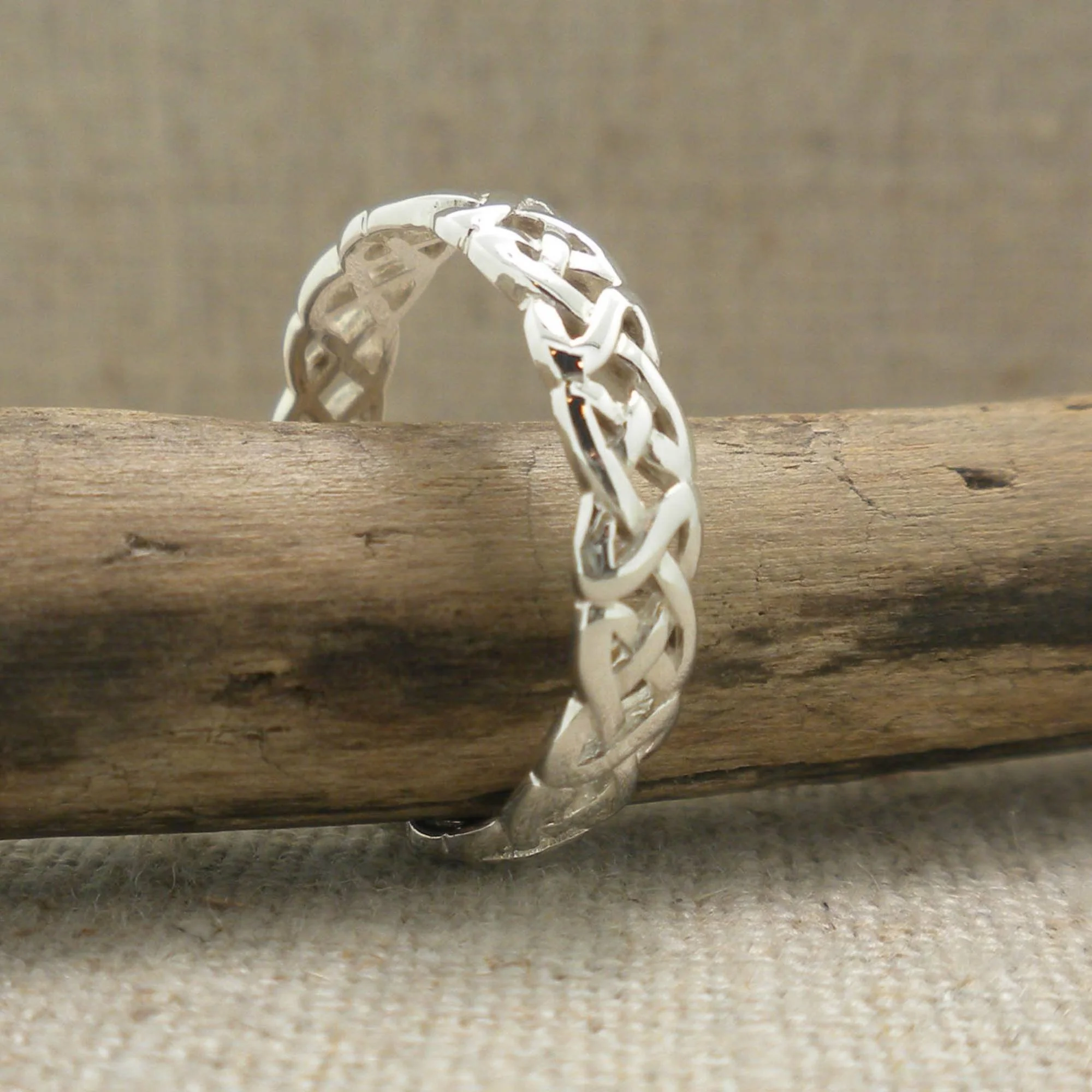 3 mm Sterling Silver Celtic Knot Ring