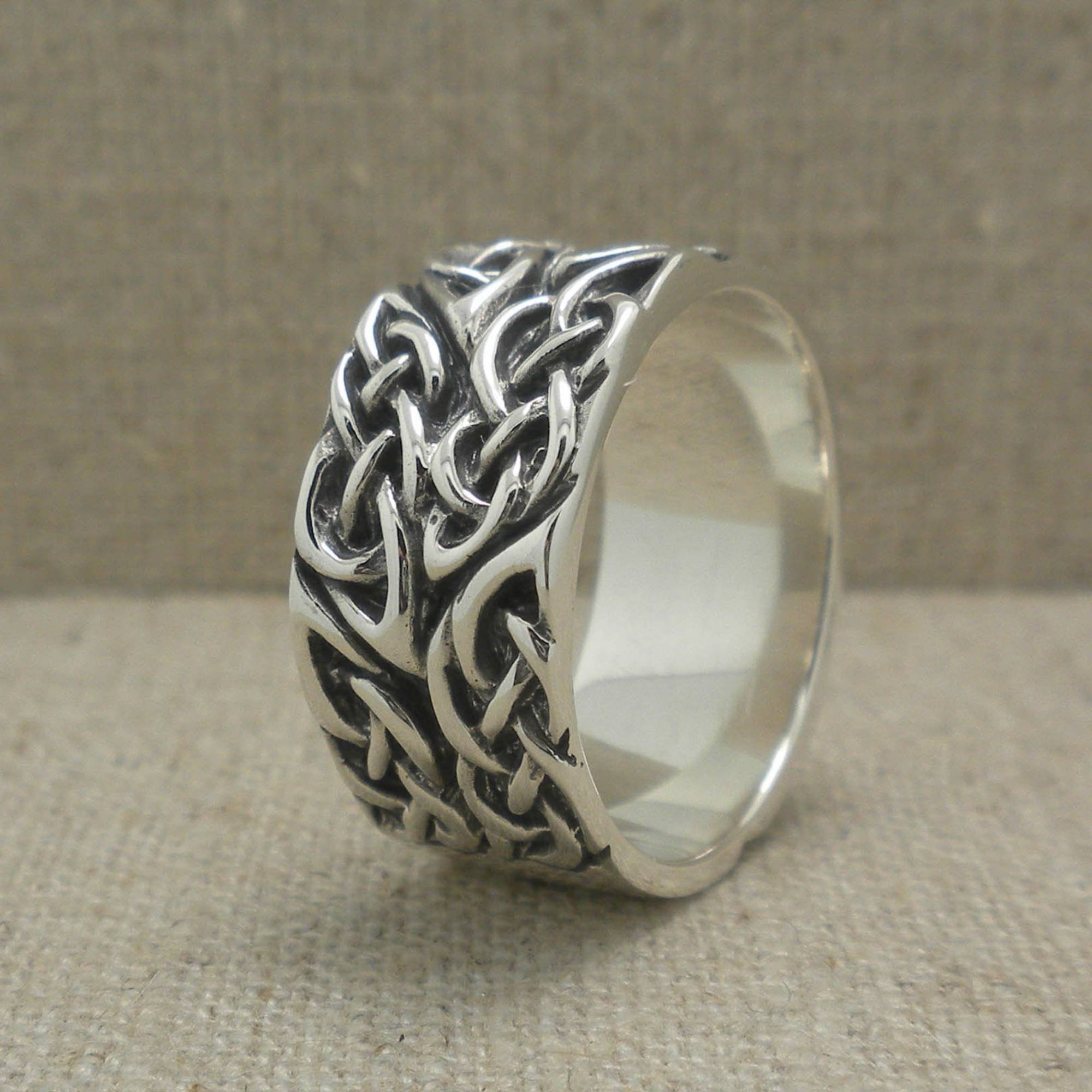 Wide Celtic Knot Ring