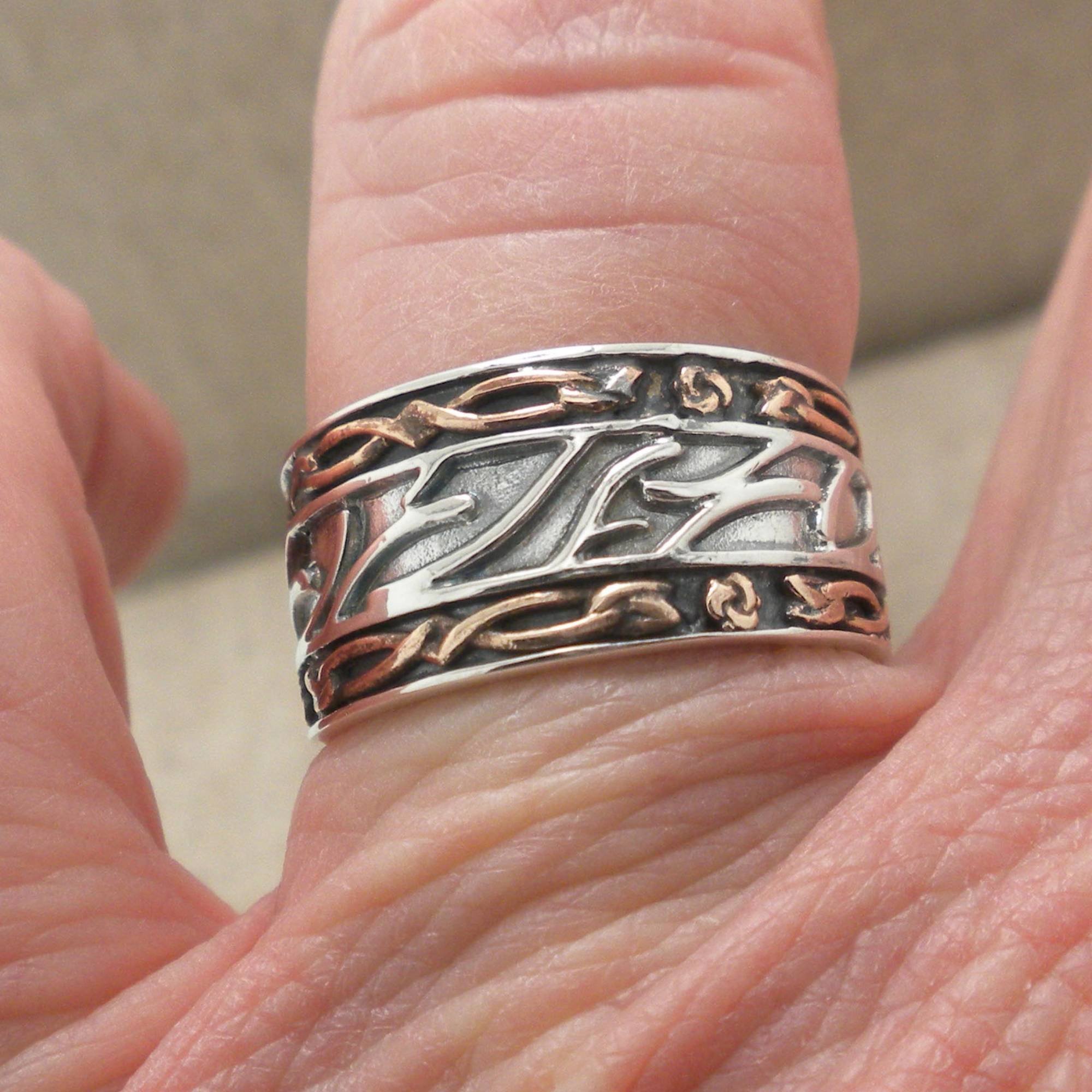 Keith Jack Silver and Bronze Ring