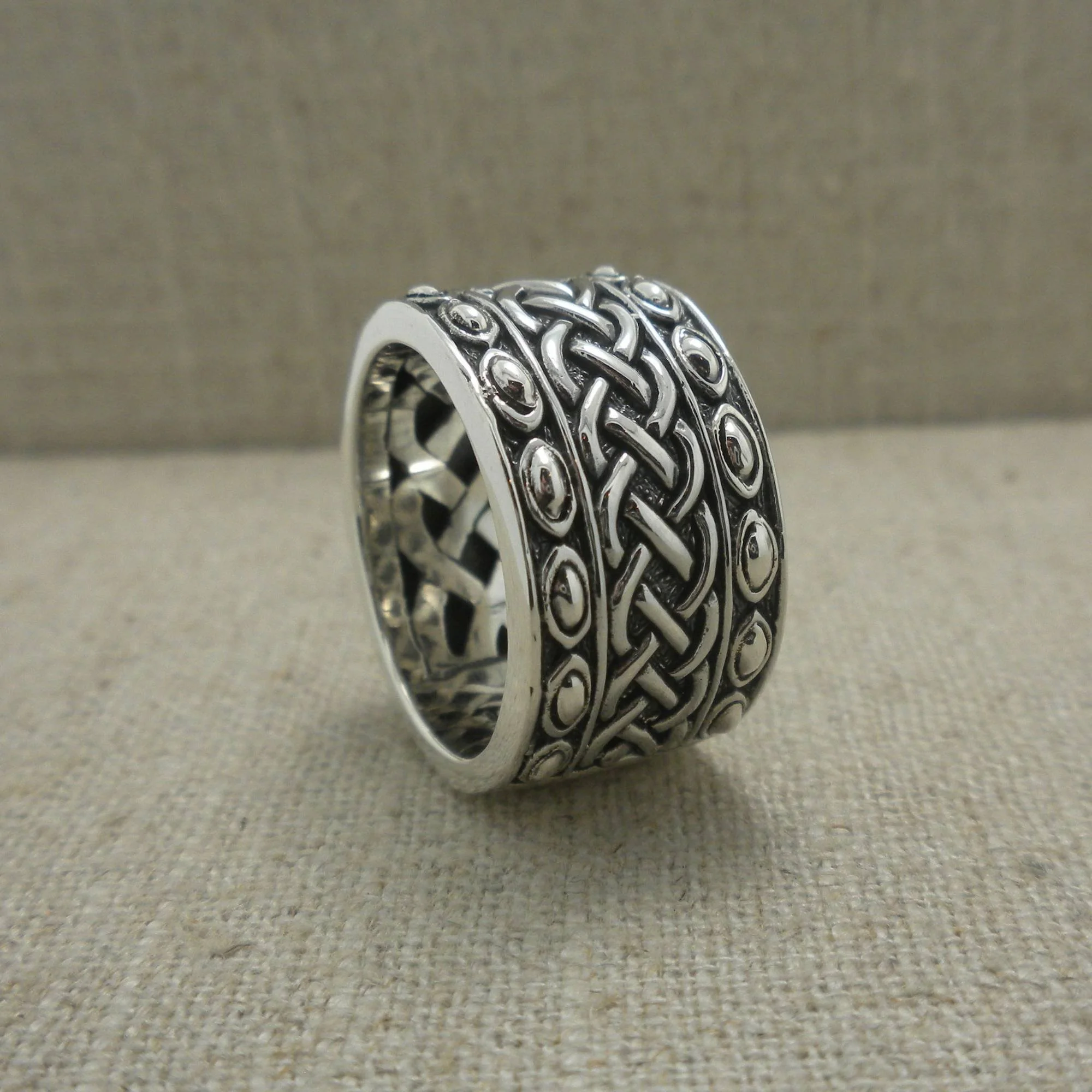 14 mm Sterling Silver Celtic Ring