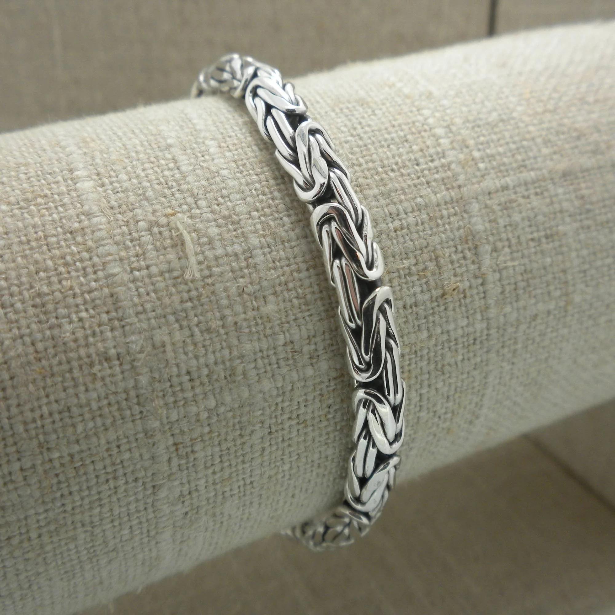 Heavy Byzantine Bracelet with Celtic Accents