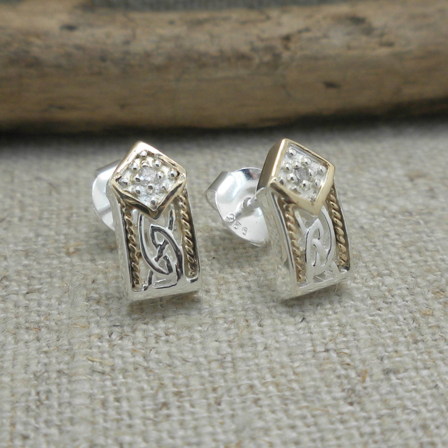 Window to the Soul Diamond Stud Earrings