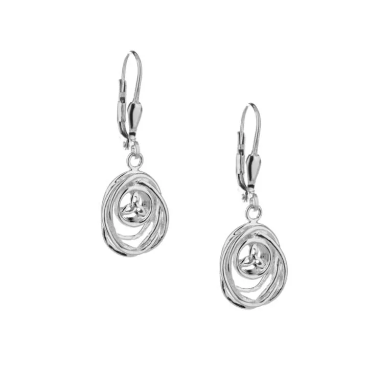 Sterling Silver Celtic Cradle of Life Earrings