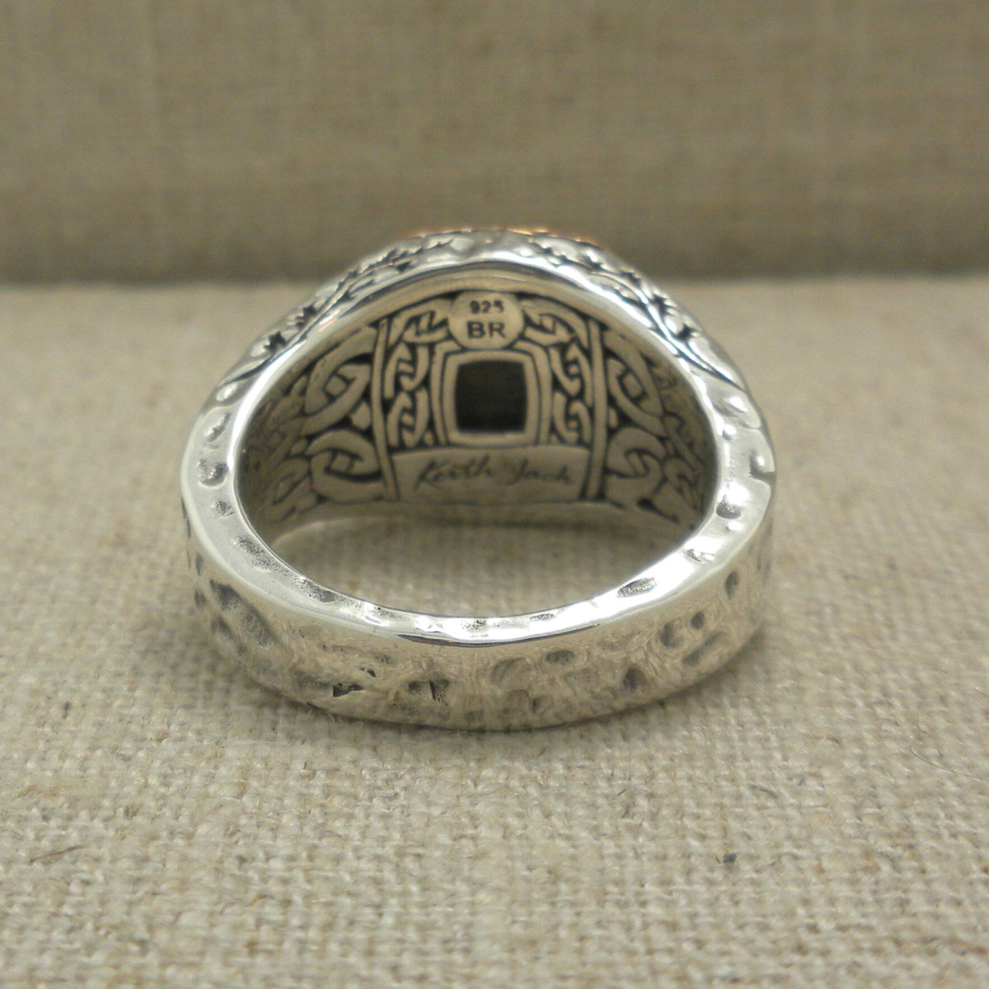 Celtic Thistle Signet Ring