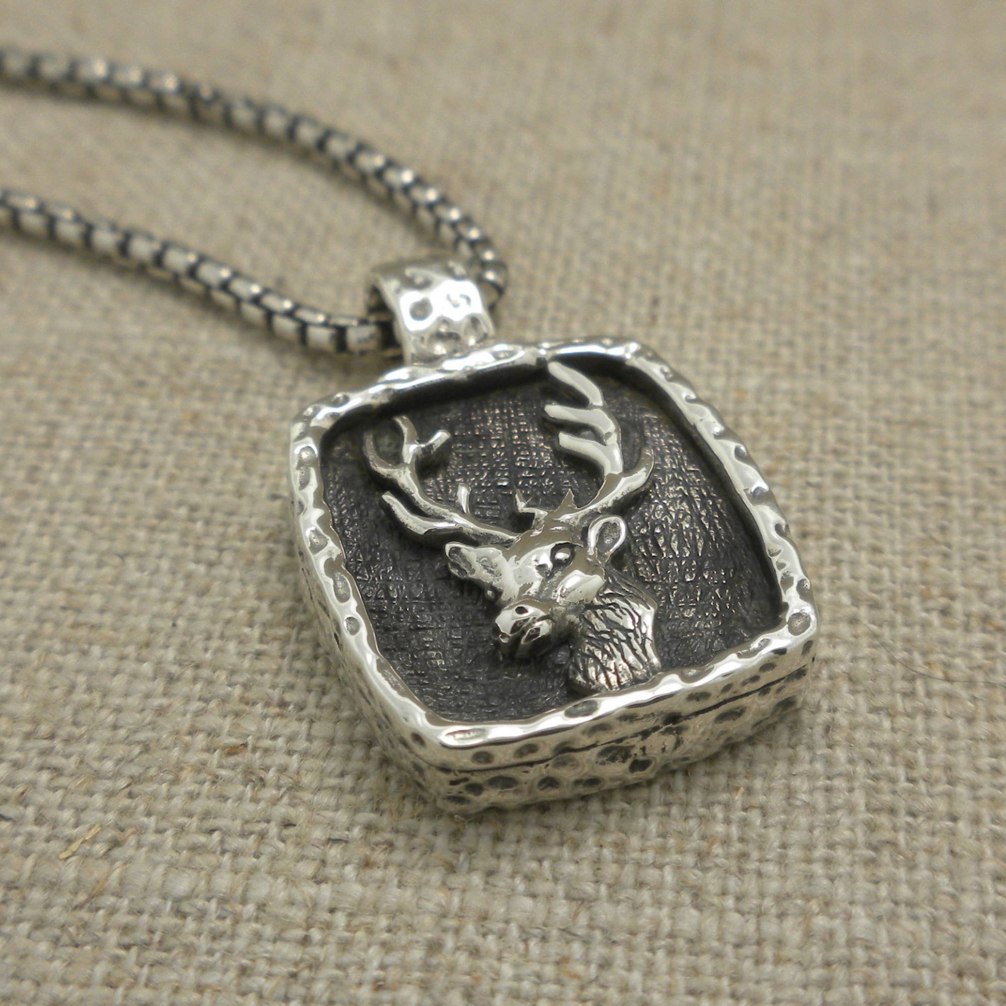 Sterling silver Stag Pendant
