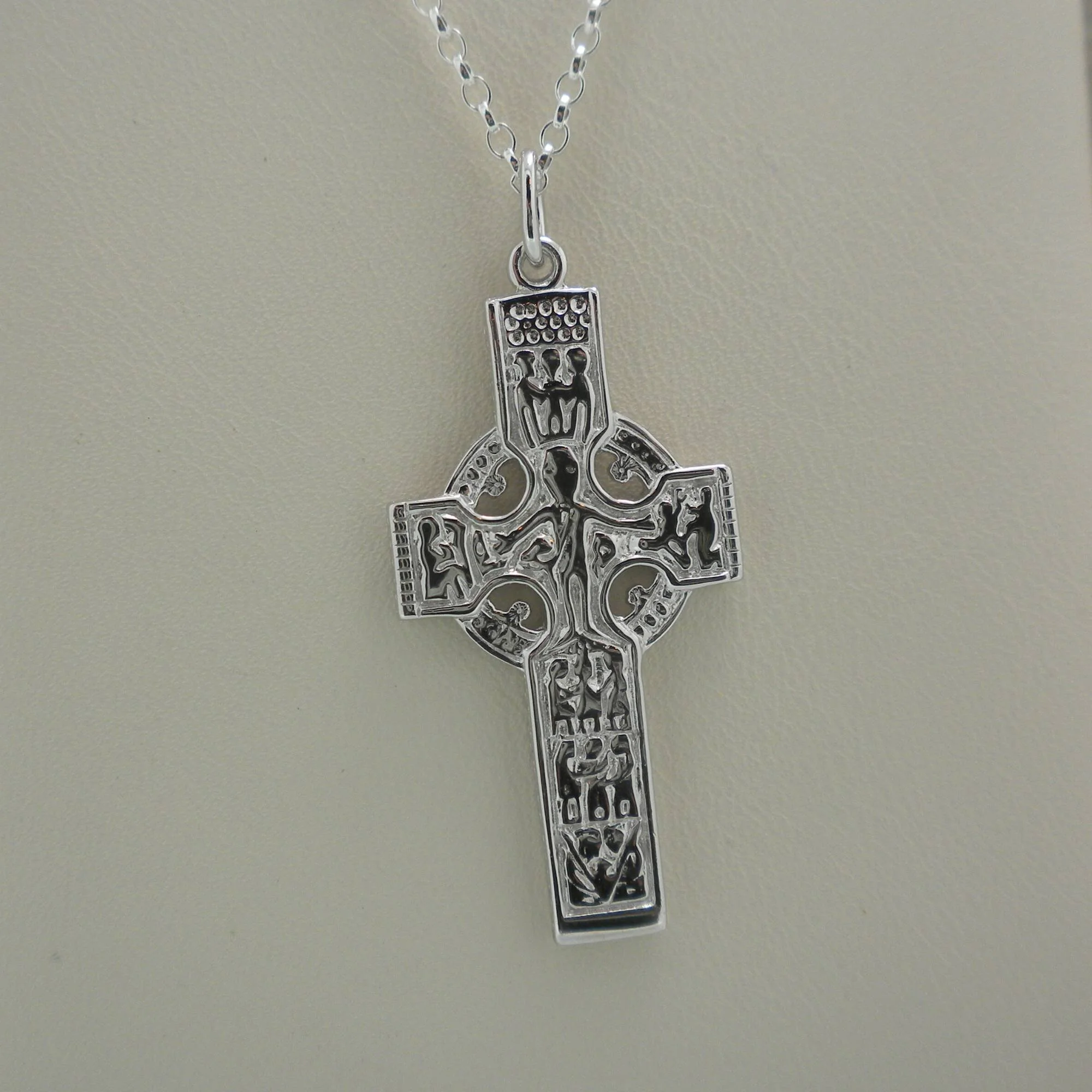 Orecchino Singolo Creolo Gotico Celtico NKlaus In Argento 925 - Diametro 19mm, Lucido, Unisex