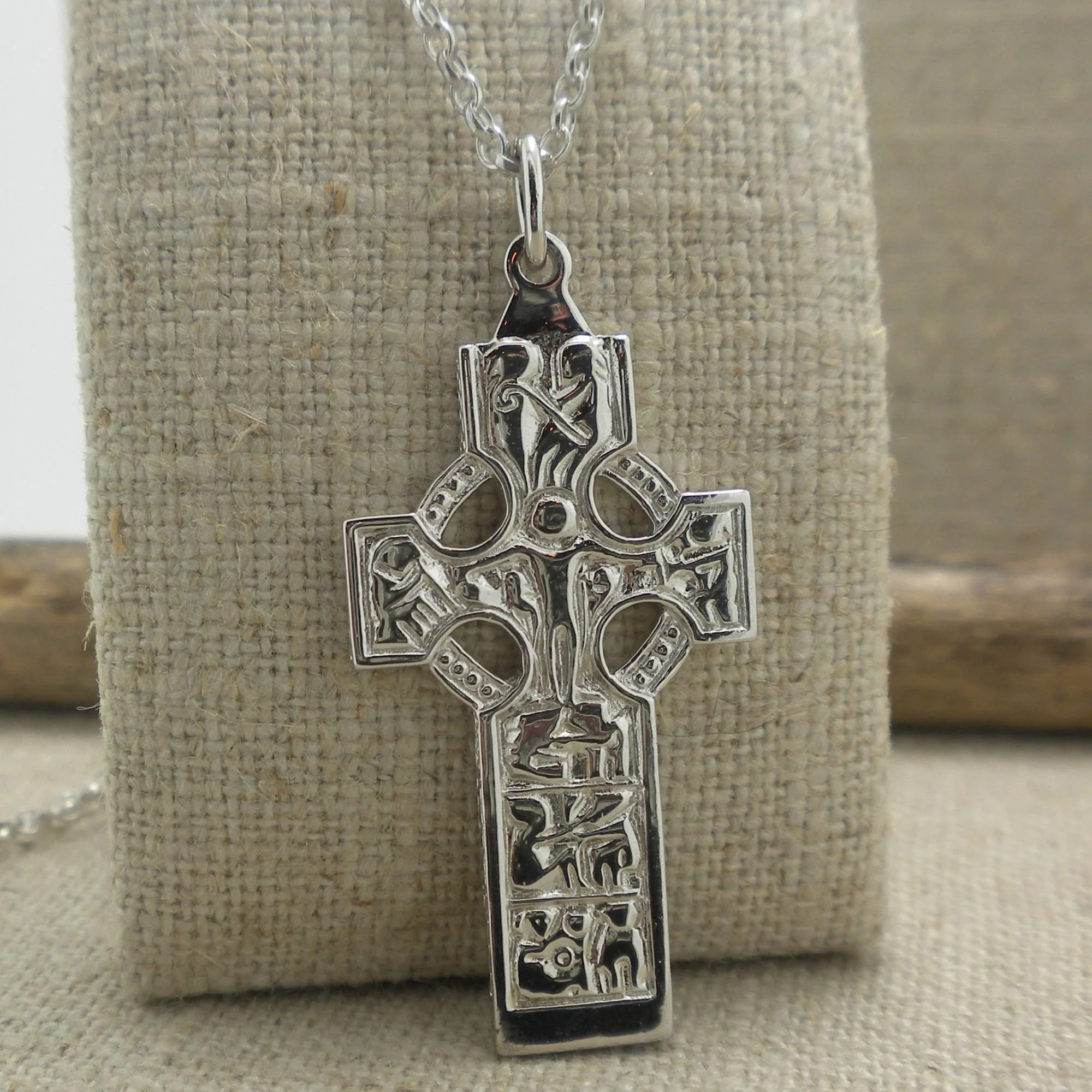 Sterling Silver Celtic Cross of Duleek