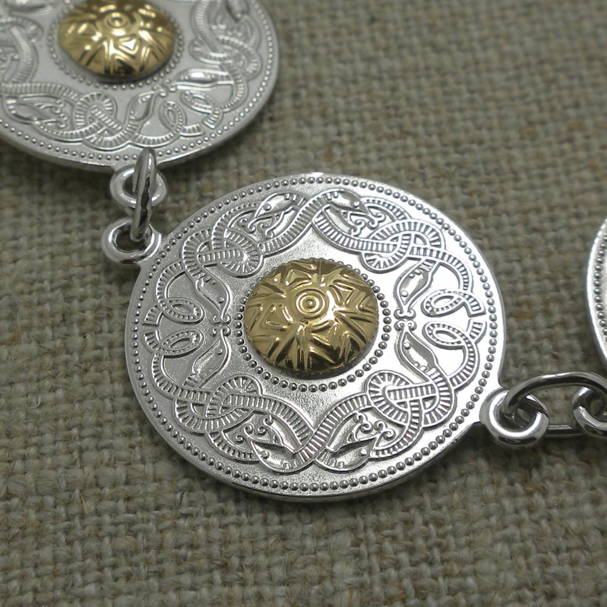 Large Celtic Warrior Shield Bracelet by Boru