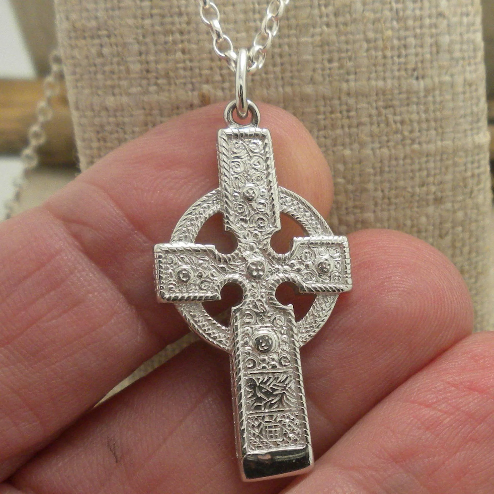 Sterling Silver Ahenny Celtic Cross by FADO