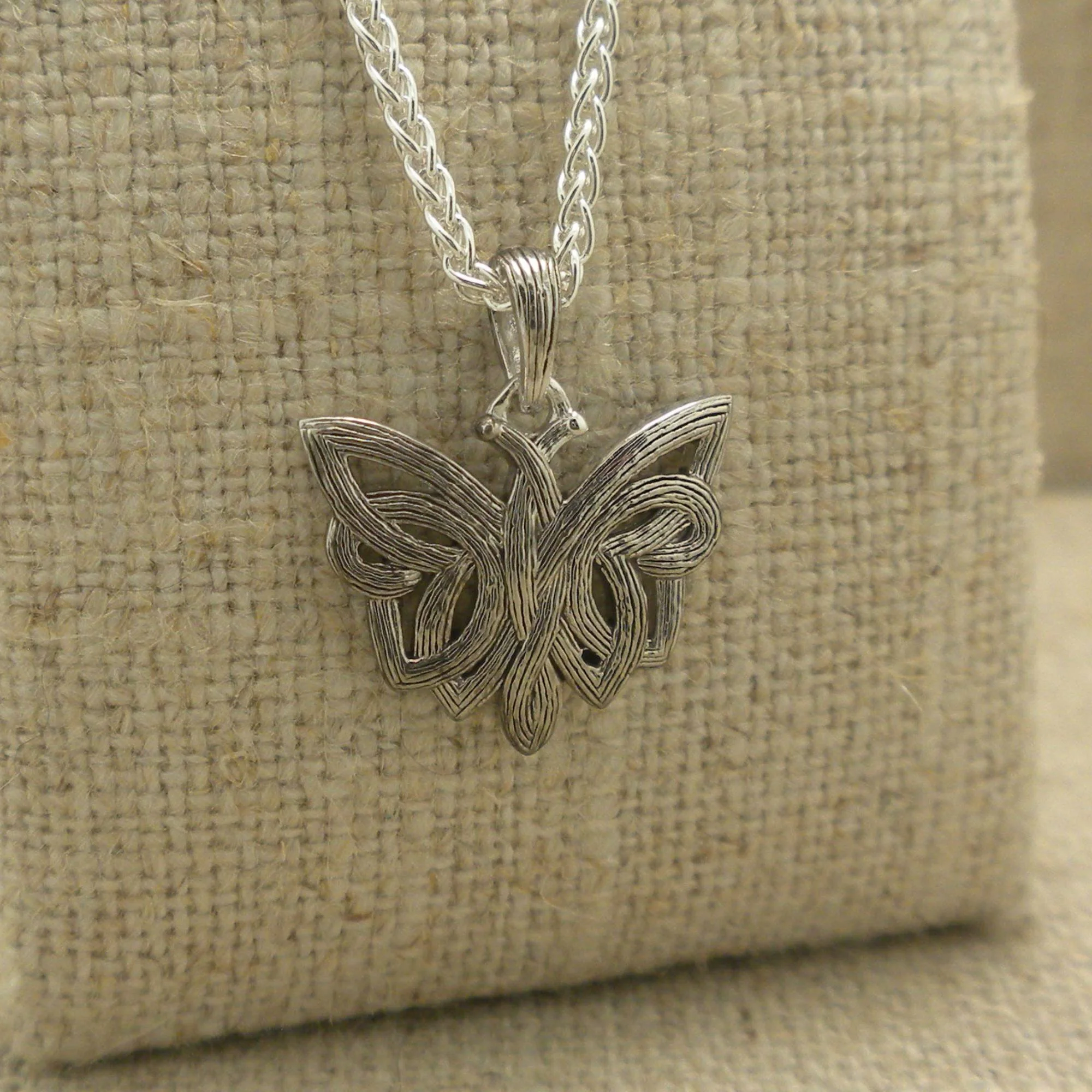 Silver Butterfly Pendant