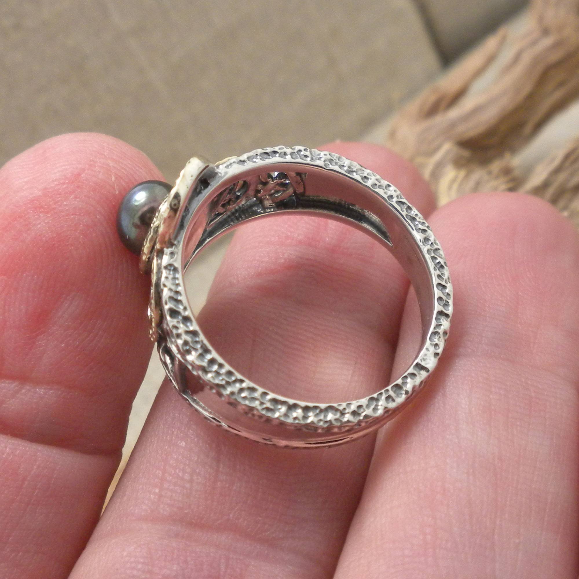 Distressed Finish on Keith Jack Aphrodite Ring