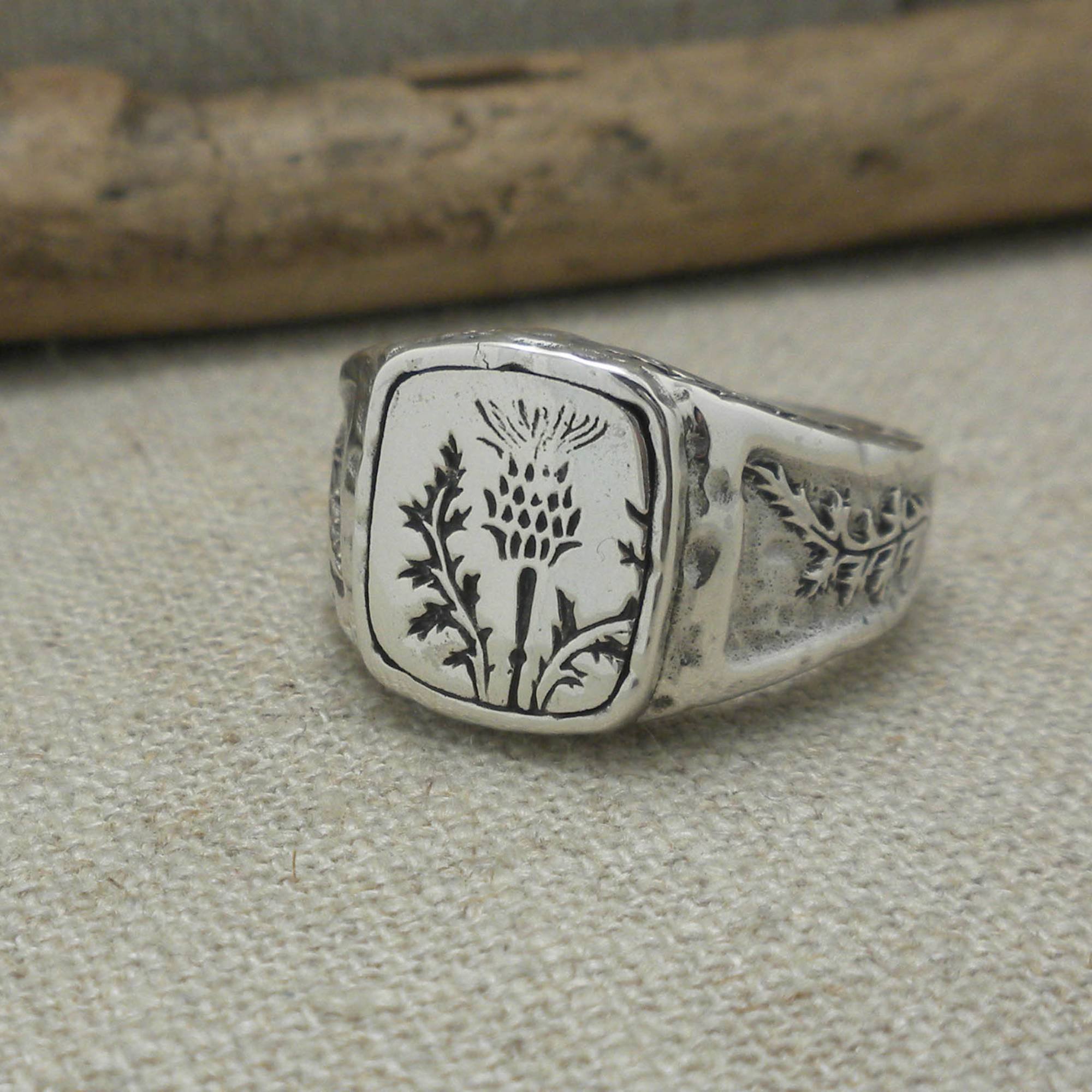 Sterling Silver Signet Ring by Keith Jack