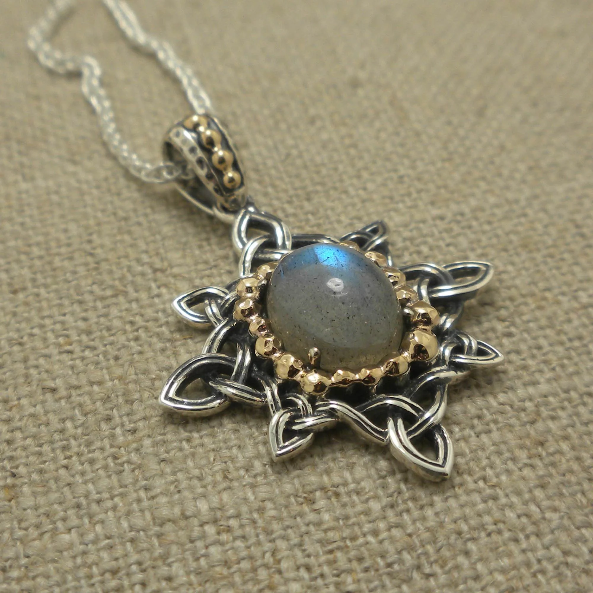 Keith Jack's Celestial Pendant with Trinity Knots
