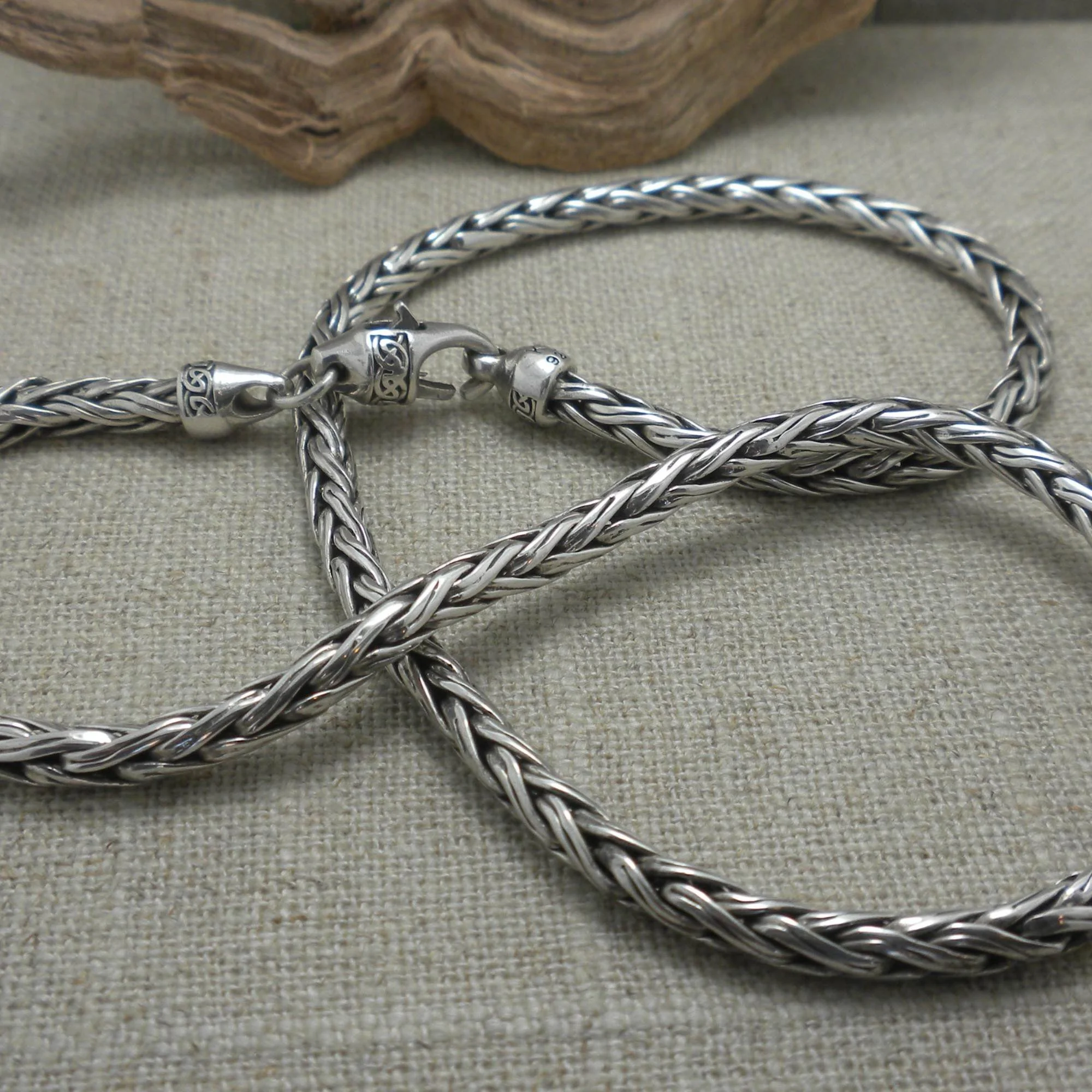 Celtic Dragon Weave Chain 1/4" Wide by Keith Jack Jewelry