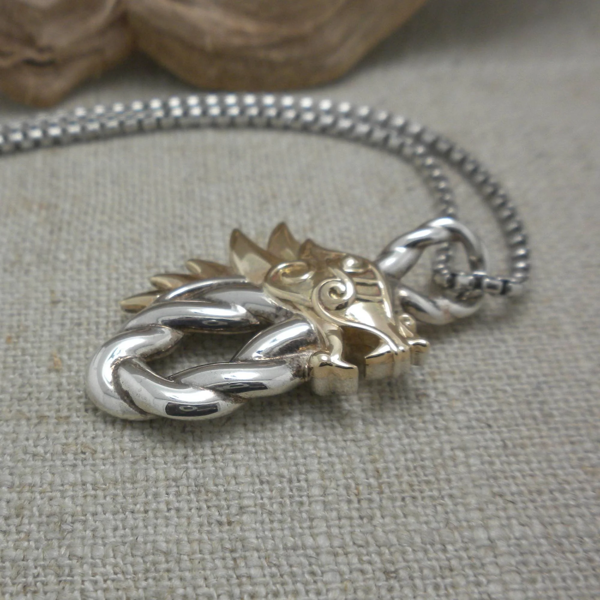 Norse Forge Dragon Pendant by Keith Jack