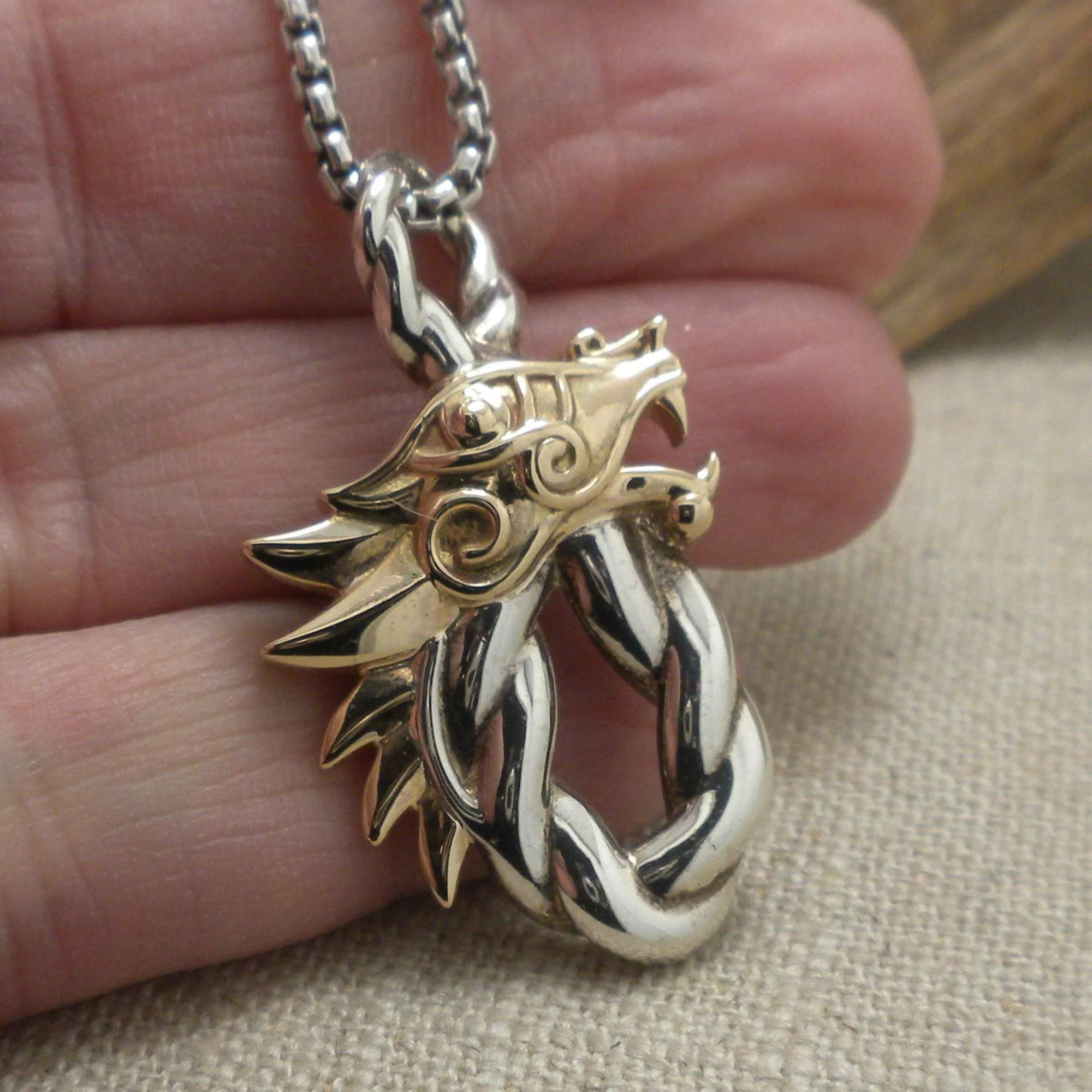 Norse Forge Dragon Pendant by Keith Jack