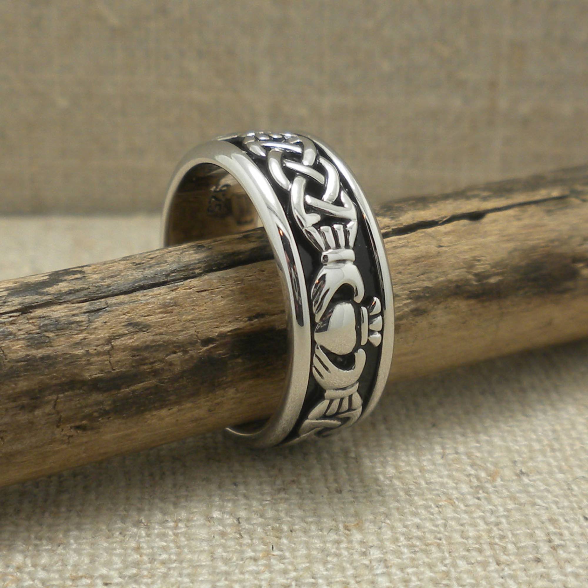 Celtic Claddagh Ring by FADO