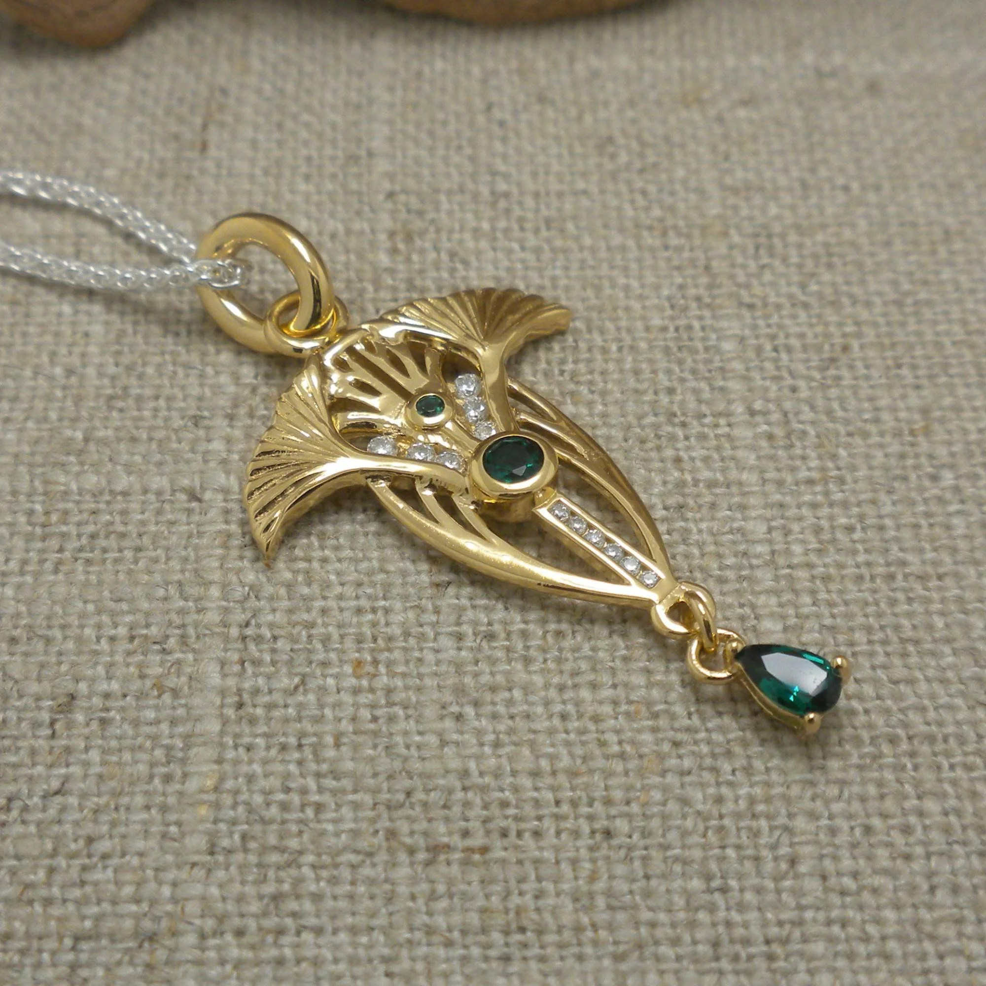 24k Vermeil over Silver Alchemy Pendant
