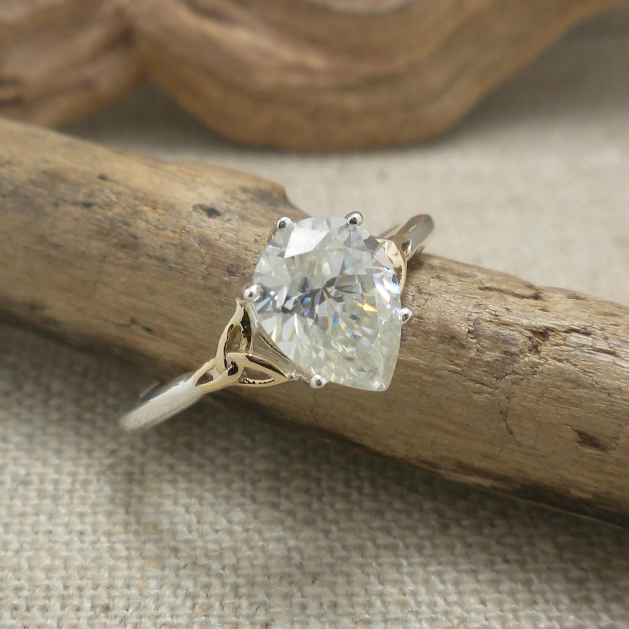 Keith Jack Moissanite Trinity Ring
