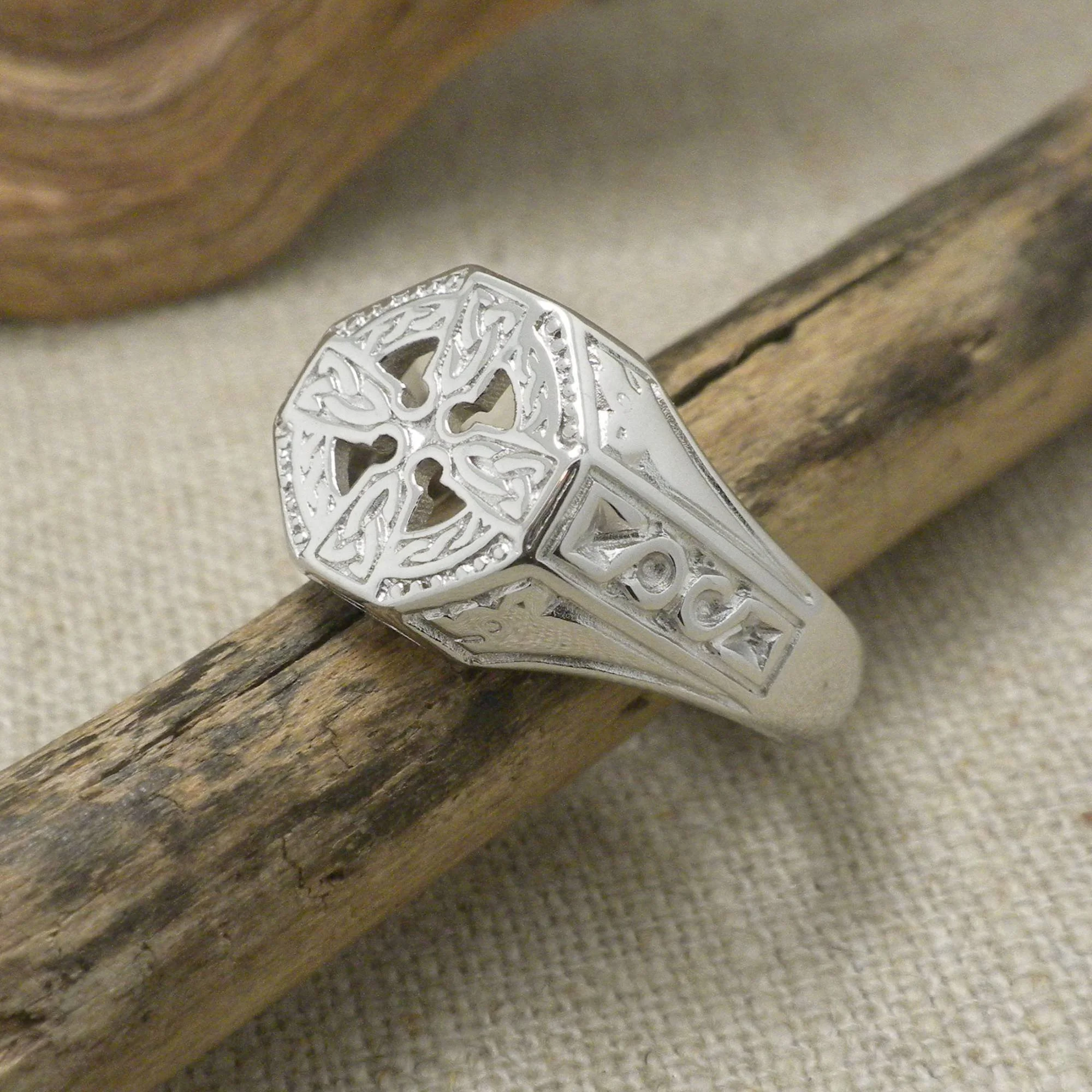 Celtic Cross Ring by Boru