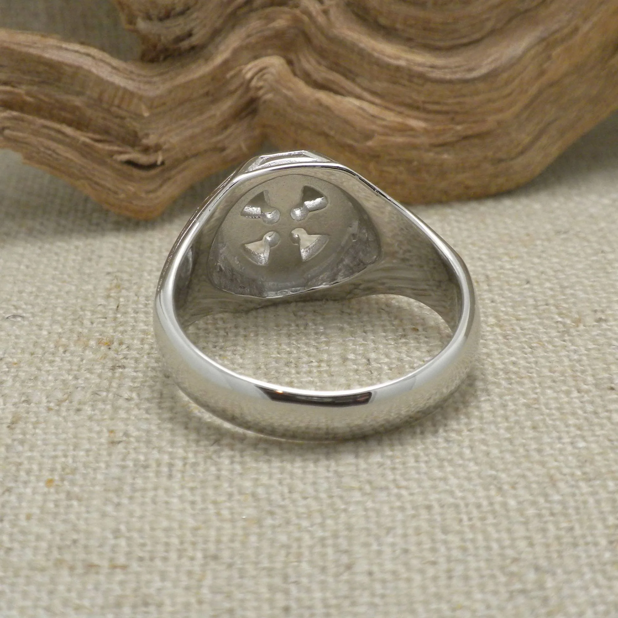 Sterling Silver Celtic Cross Signet Ring