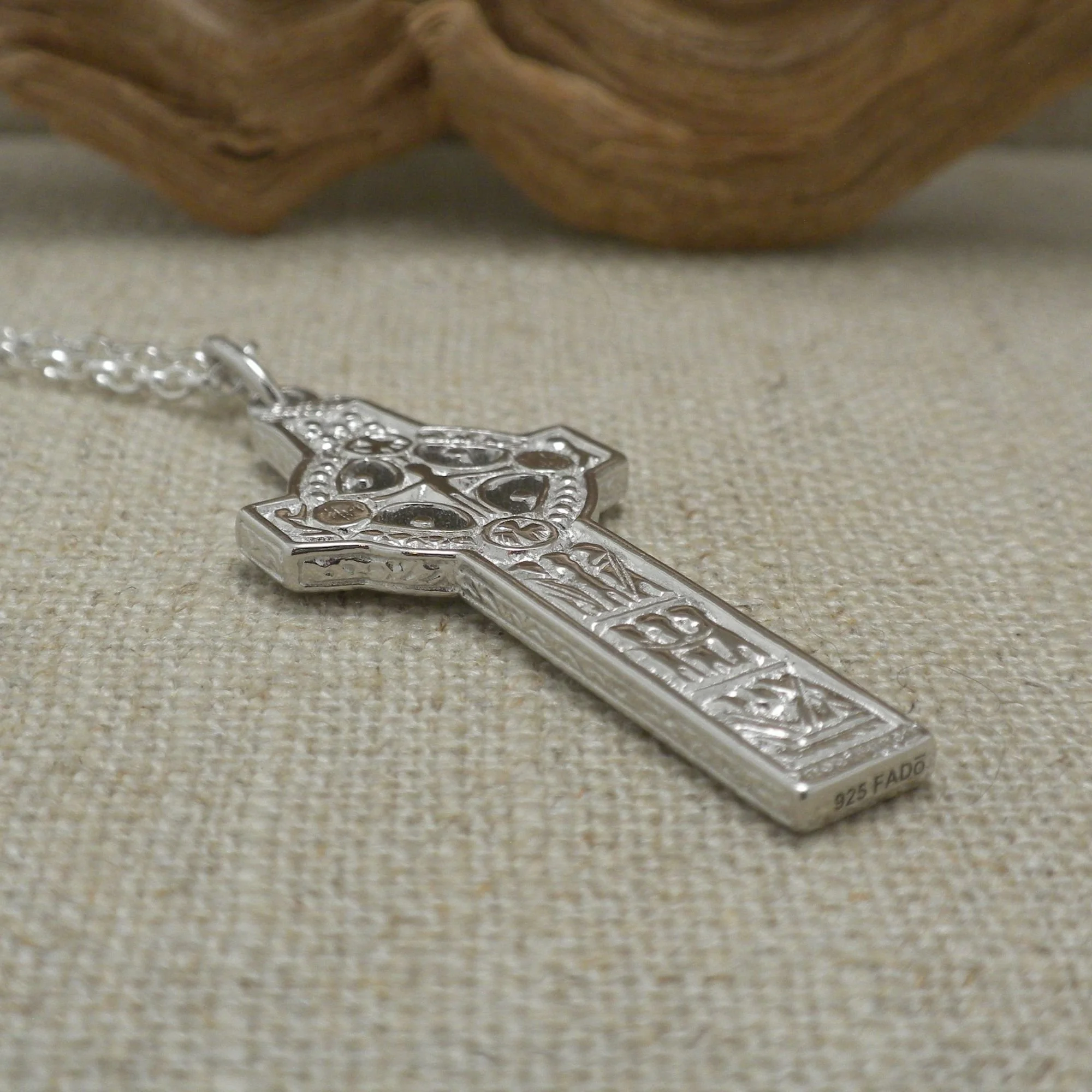 Sterling Silver Irish Cross of Scriptures