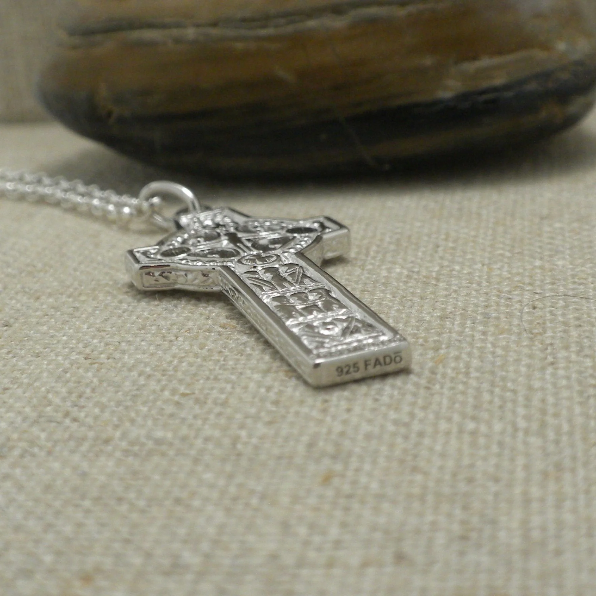Sterling Silver Irish Cross of Scriptures
