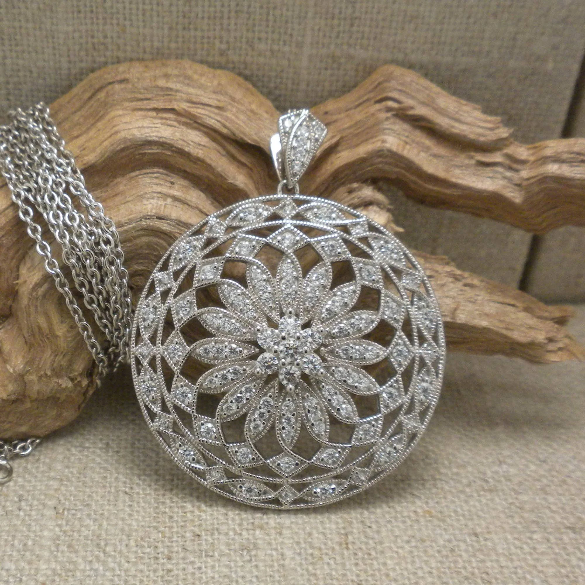 Sterling Silver Irish Night Lights Celtic Pendant