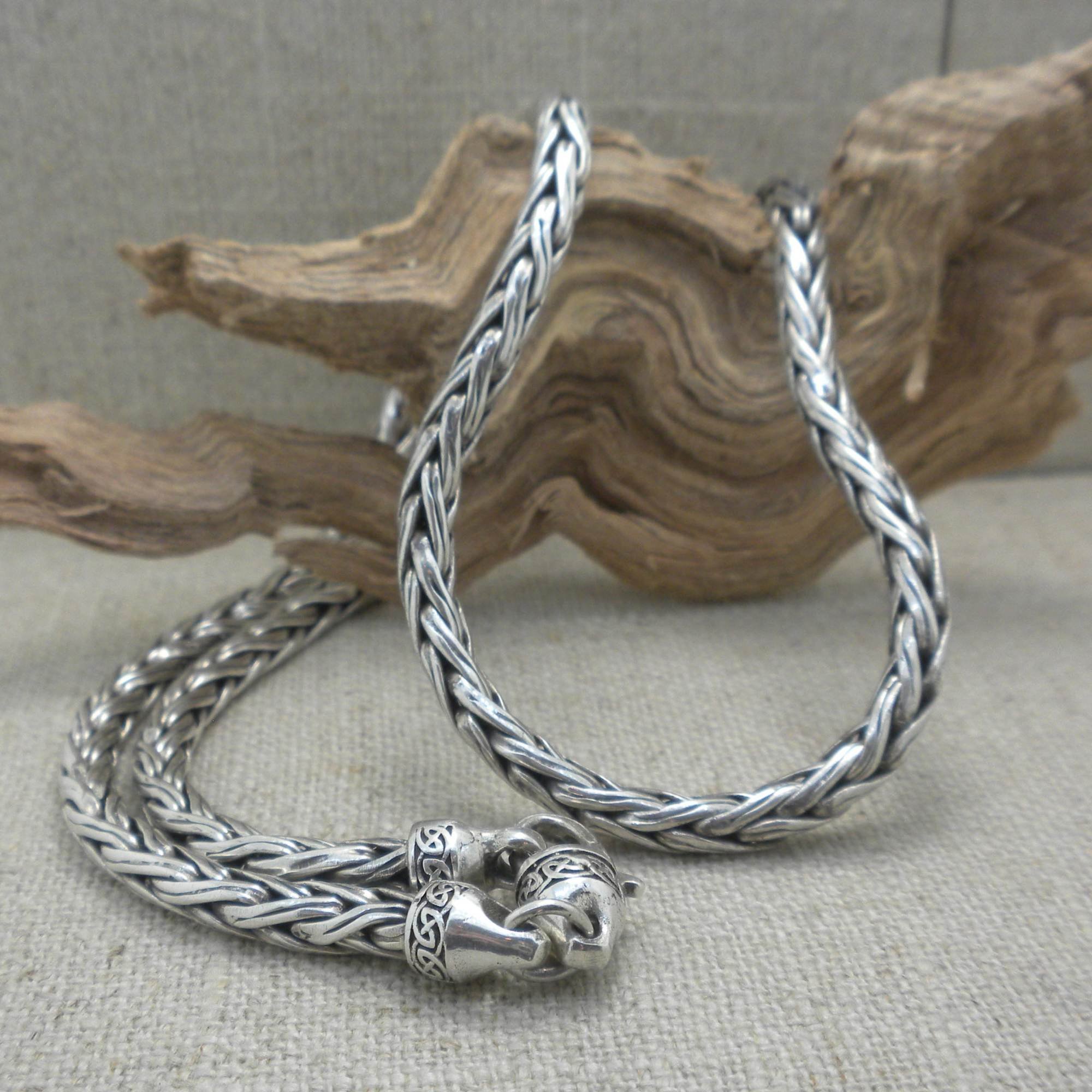 Celtic Dragon Weave Chain 1/4" Wide