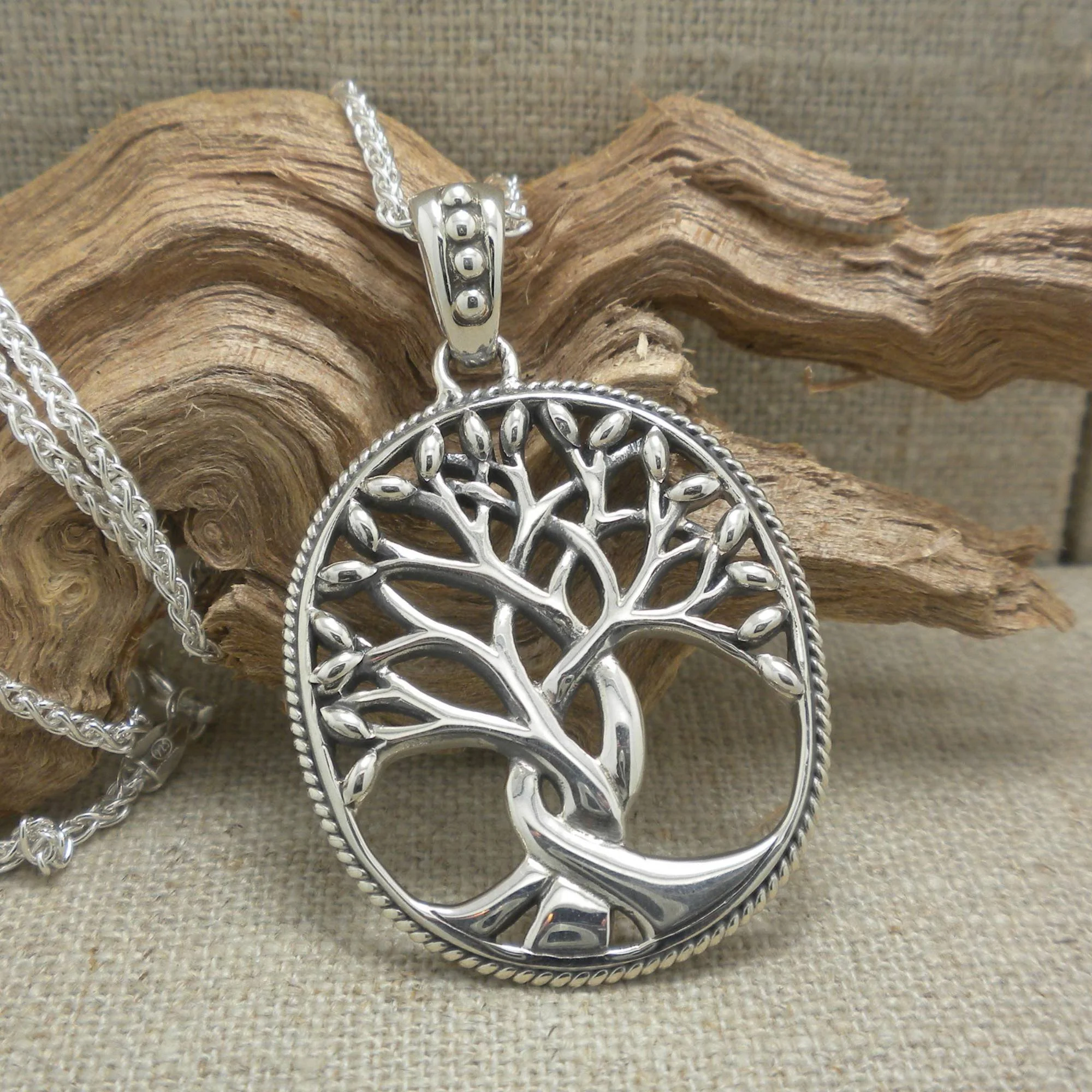 Celtic Tree of Life Pendant in all Sterling Silver