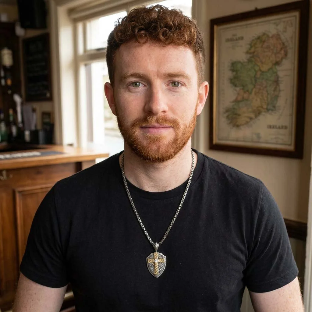 Irish Celtic Cross with Shield