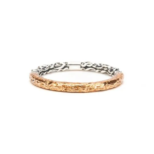 Sterling Silver and Bronze Celtic Ring