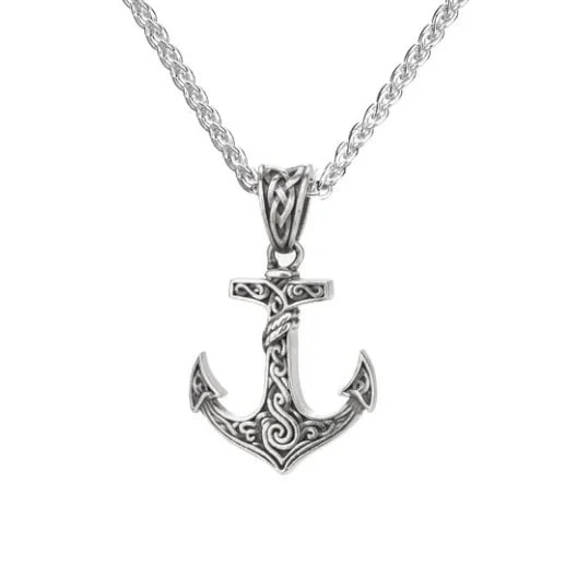 Celtic Anchor Pendant in Sterling Silver Heartline